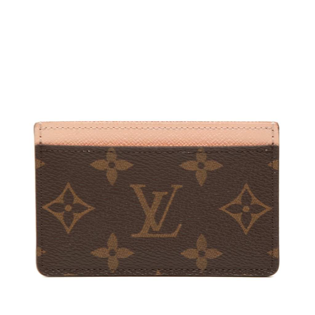 Louis Vuitton Monogram Card Holder Brown Very good condition - Front View