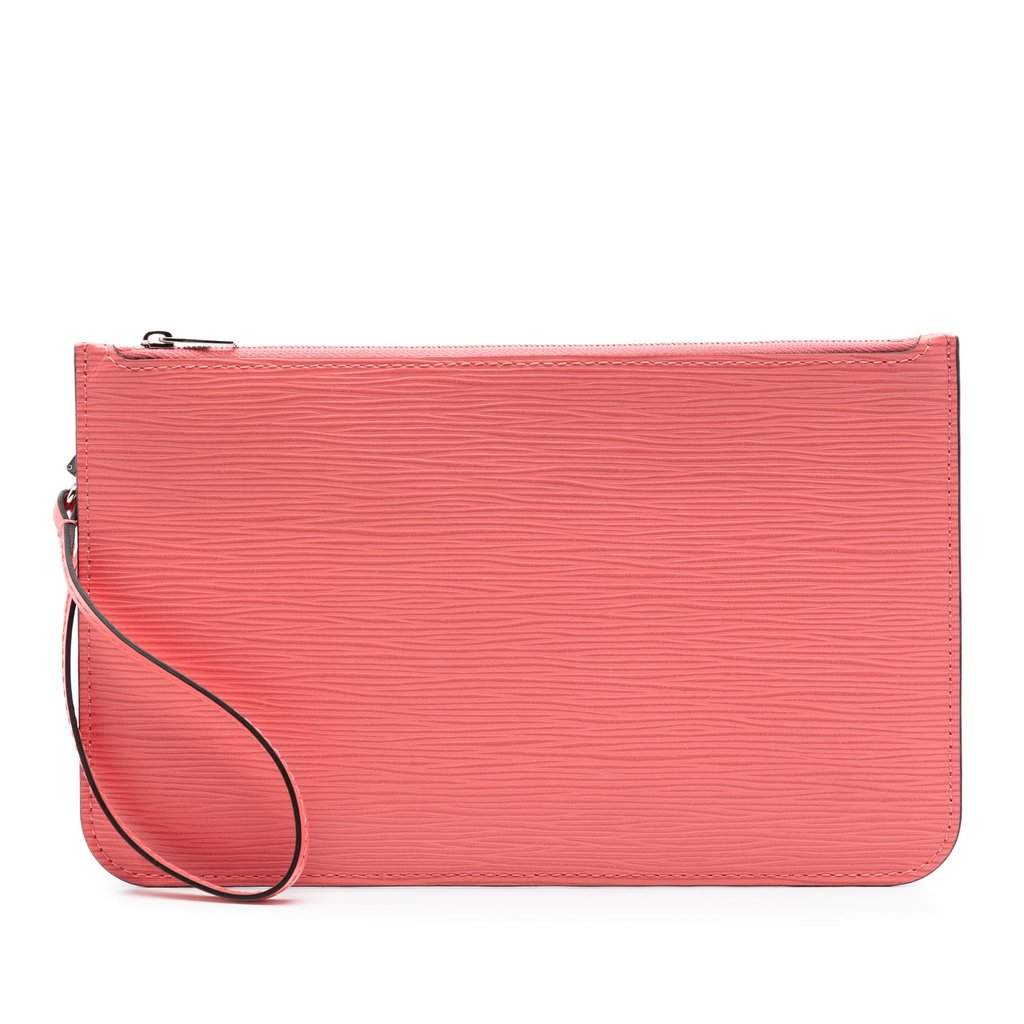 Louis Vuitton Epi Neverfull Pouch Pink Leather Very good condition - Front View