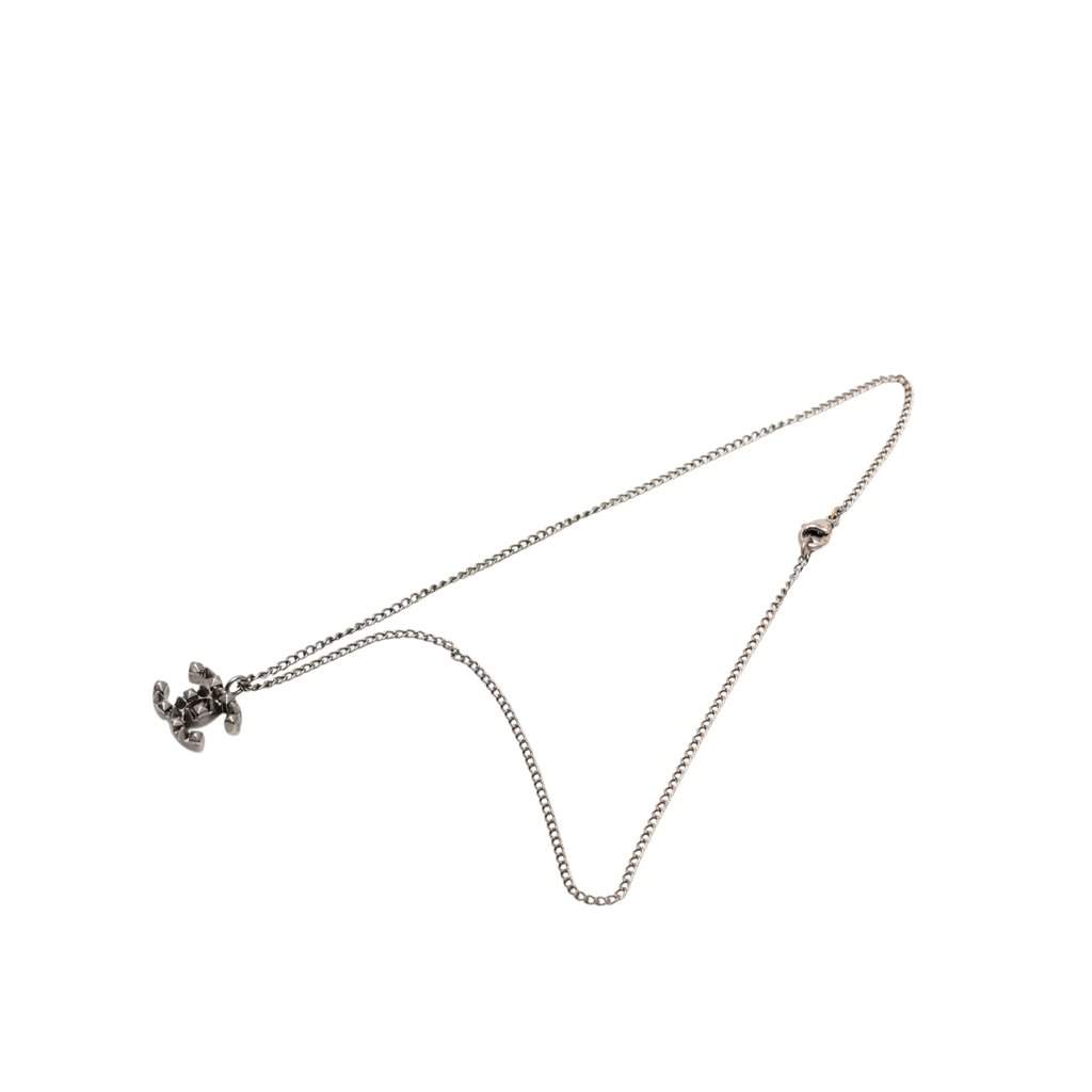 Chanel CC Plated Brass Spike Pendant Necklace Other Metal Very good condition - Front View
