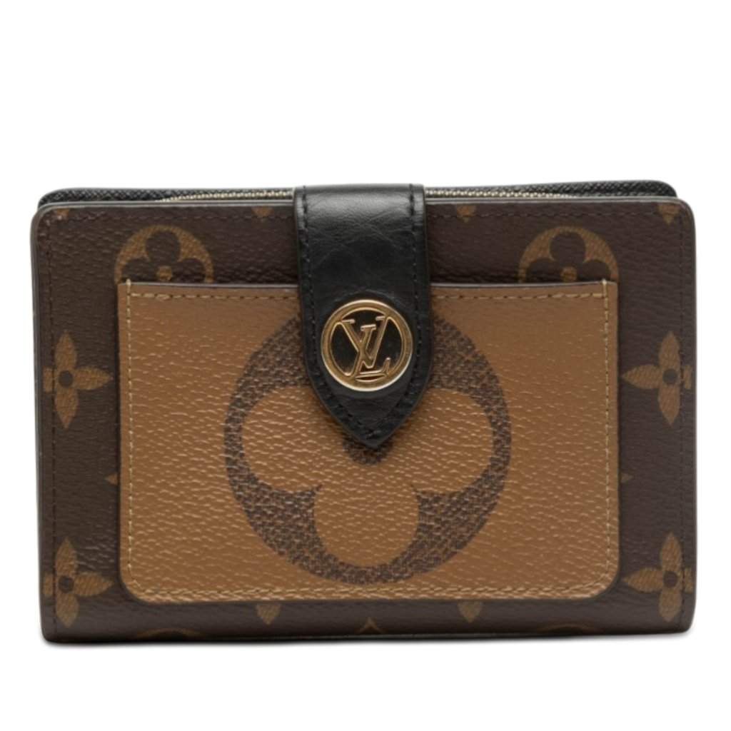 Louis Vuitton Monogram Giant Reverse Juliette Wallet Brown Very good - Front View