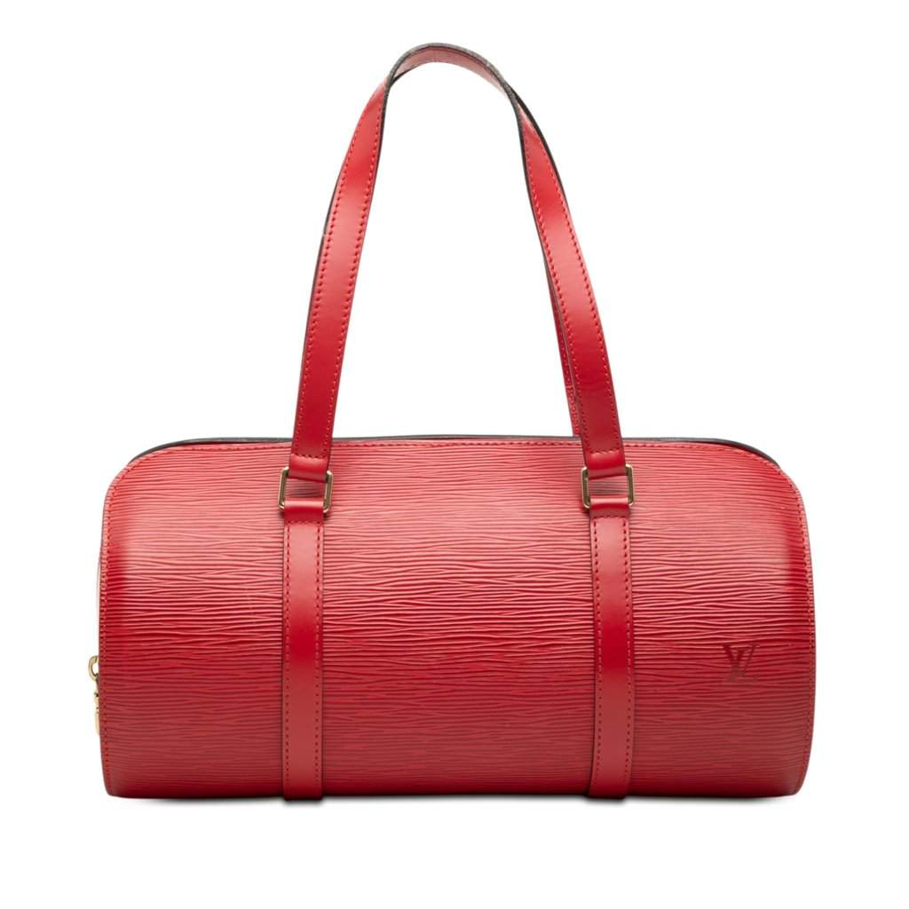 Louis Vuitton Epi Soufflot Red Leather Very good - Front View