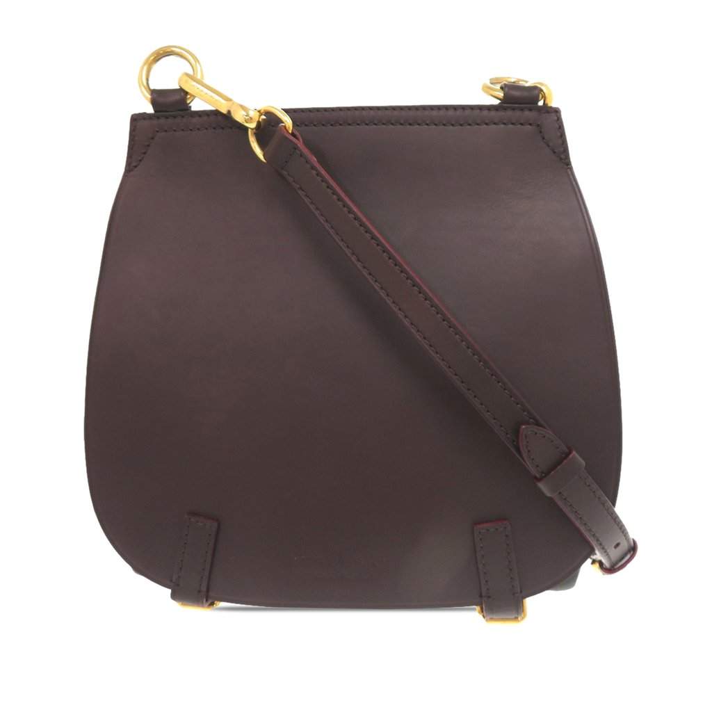 Burberry Leather Bridle Crossbody Brown Leather Very good - Front View
