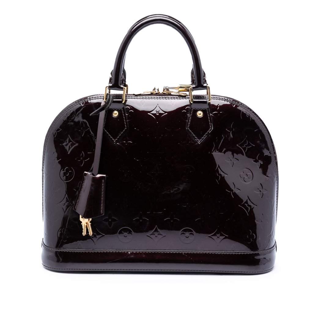Louis Vuitton Monogram Vernis Alma PM Purple Leather Very good condition - Front View