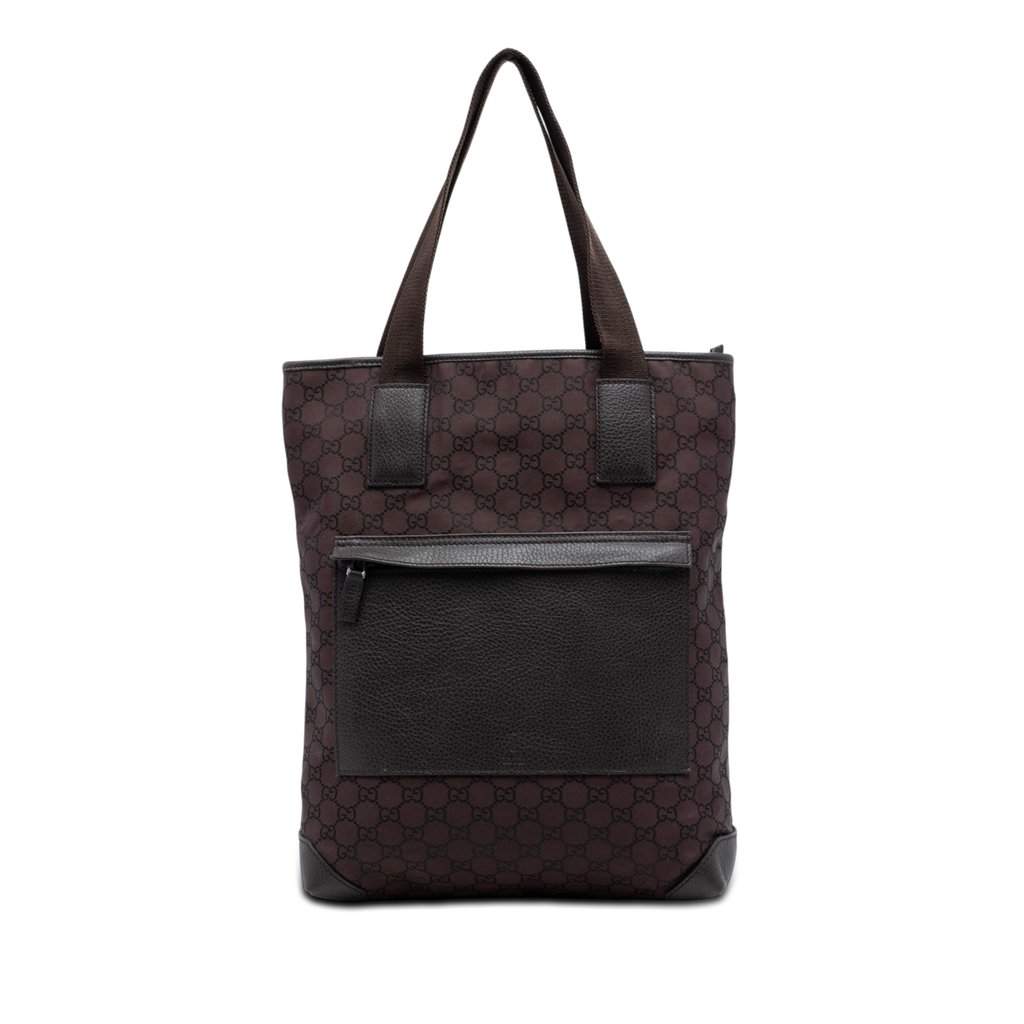 Gucci GG Canvas Tote Brown Very good condition - Front View