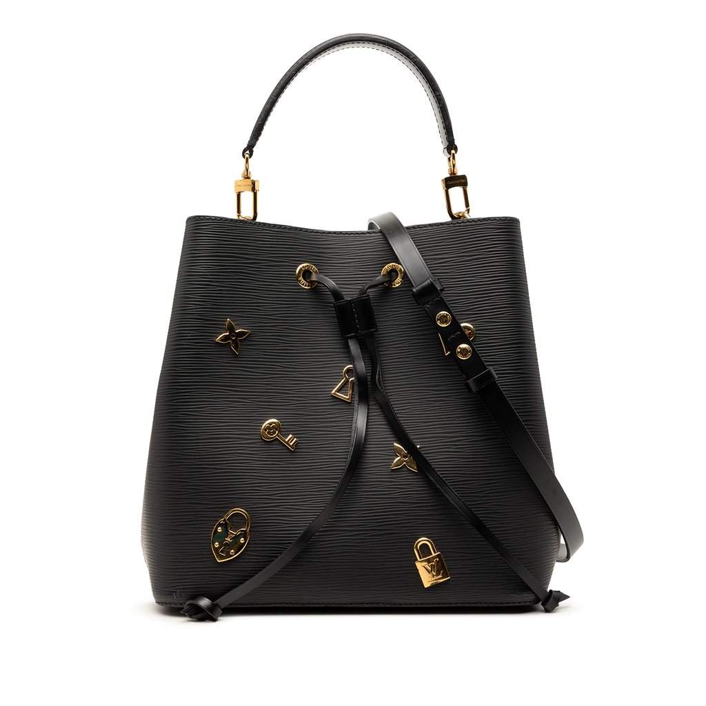 Louis Vuitton Epi Love Lock Neonoe Black Leather Good condition - Front View