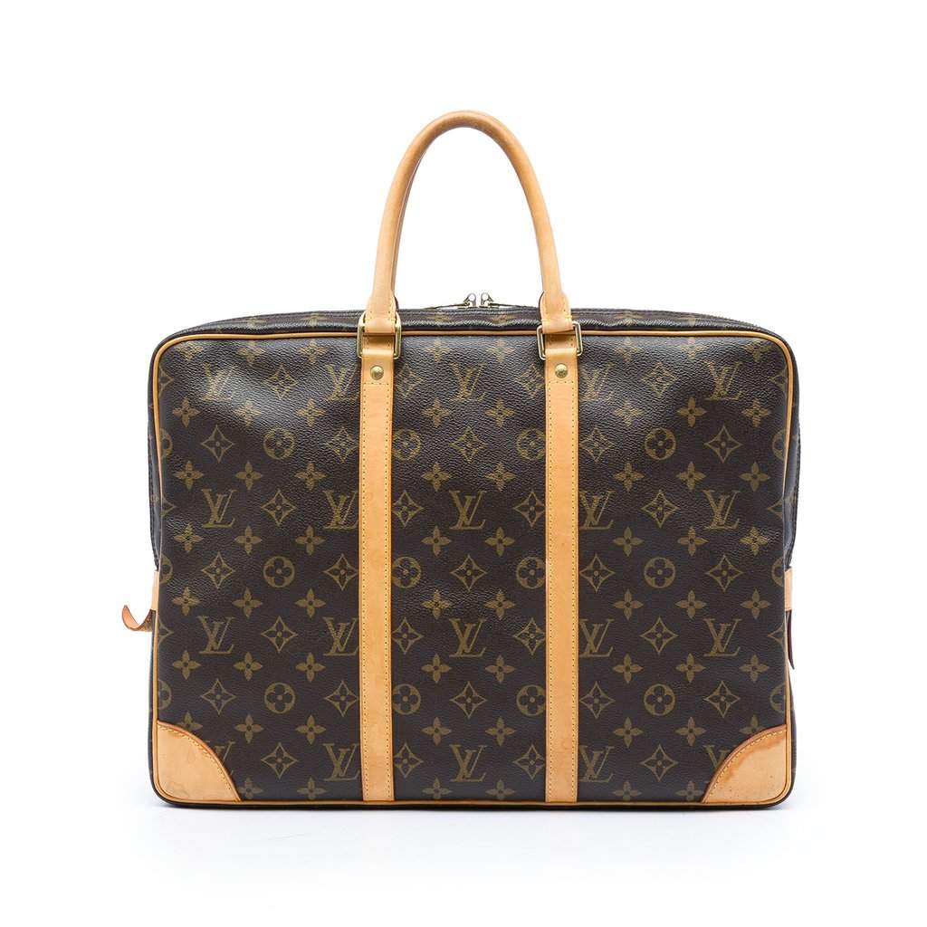 Louis Vuitton Monogram Porte Documents Voyage Brown Very good - Front View