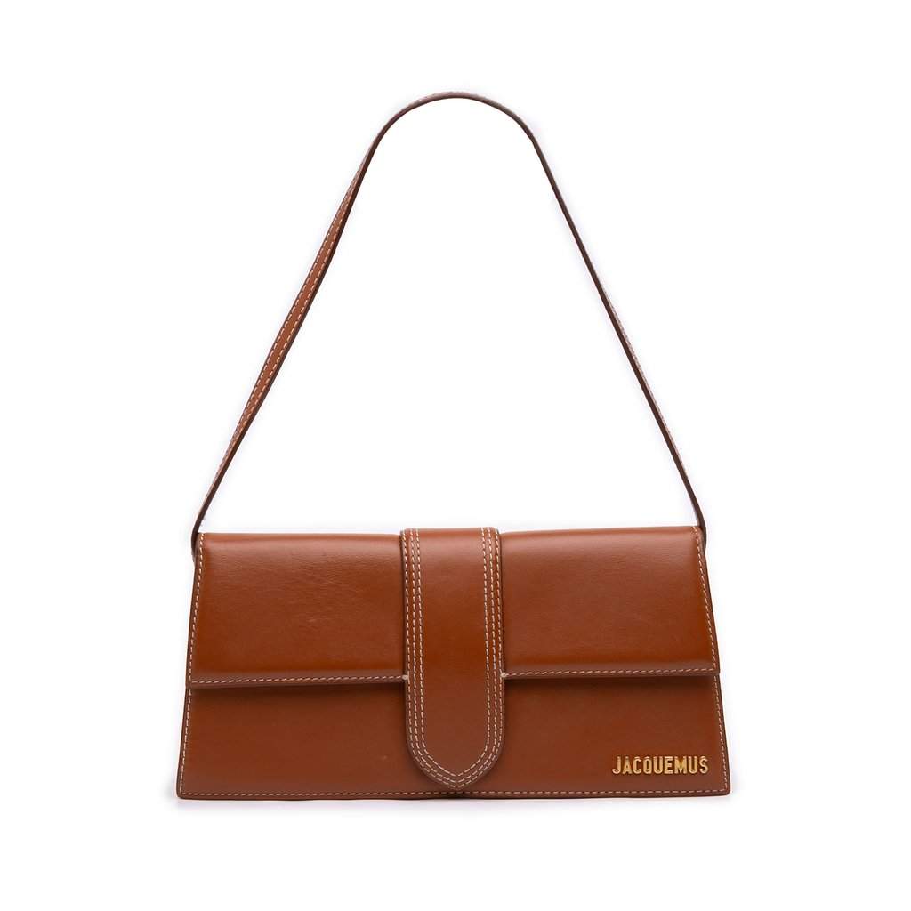 Jacquemus Leather Le Bambino Long Brown Leather Very good - Front View