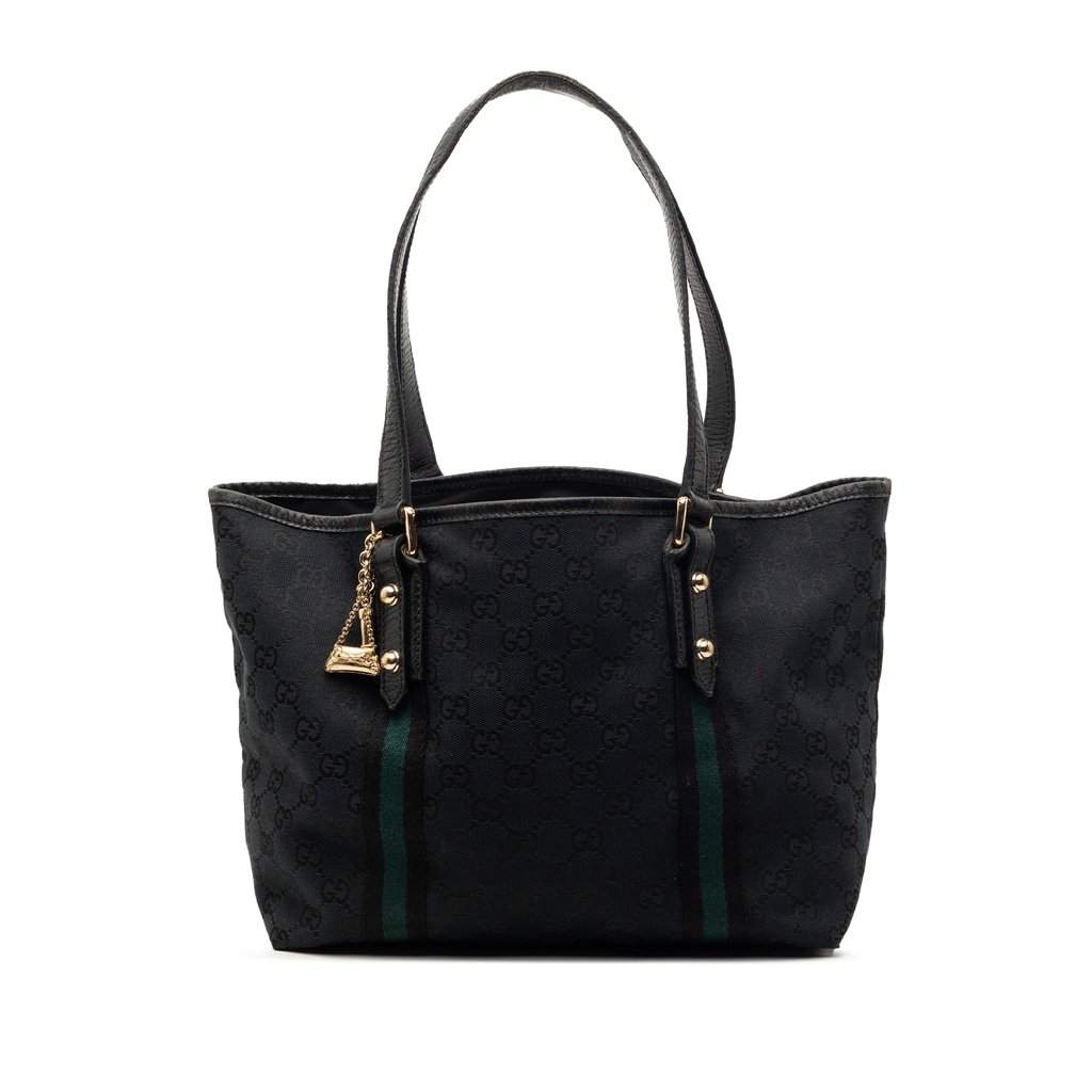 Gucci GG Canvas Jolicoeur Tote Black Very good condition - Front View