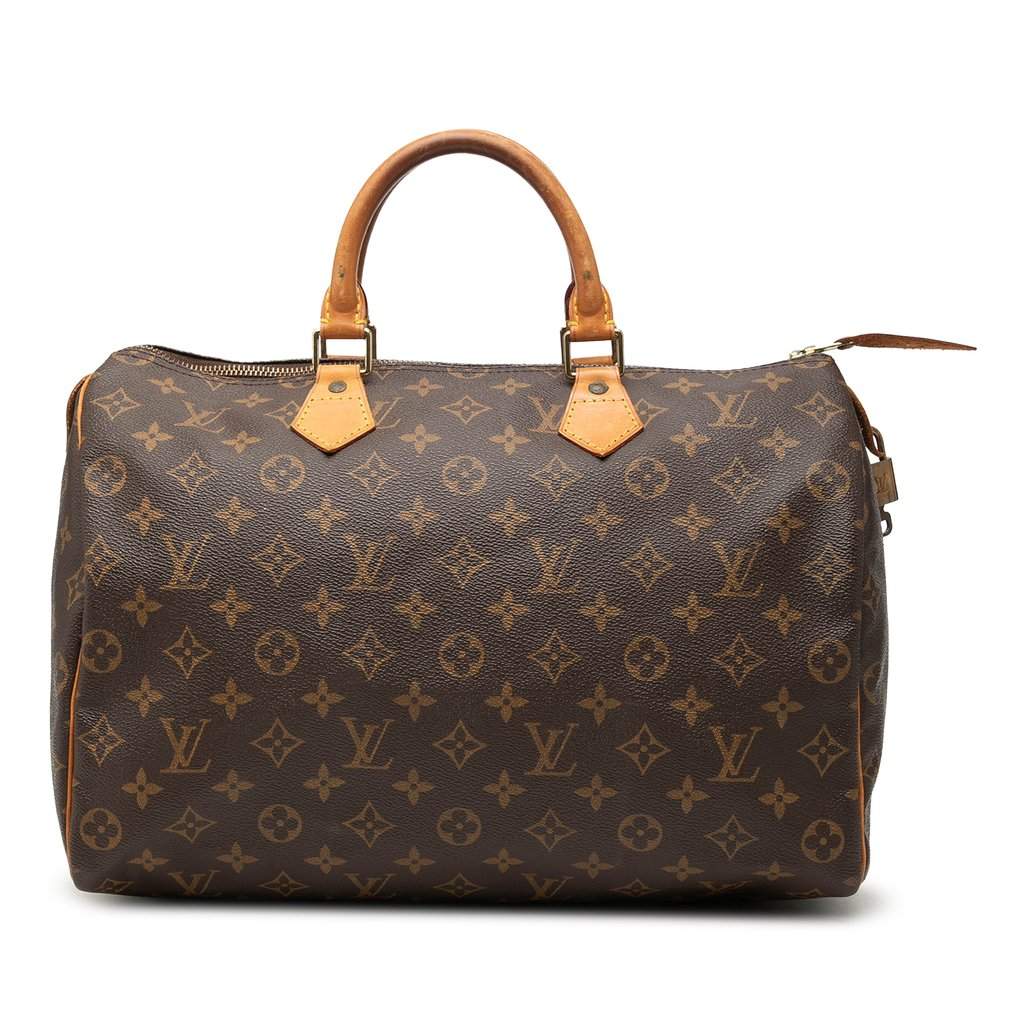 Louis Vuitton Monogram Speedy 35 Brown Very good condition - Front View