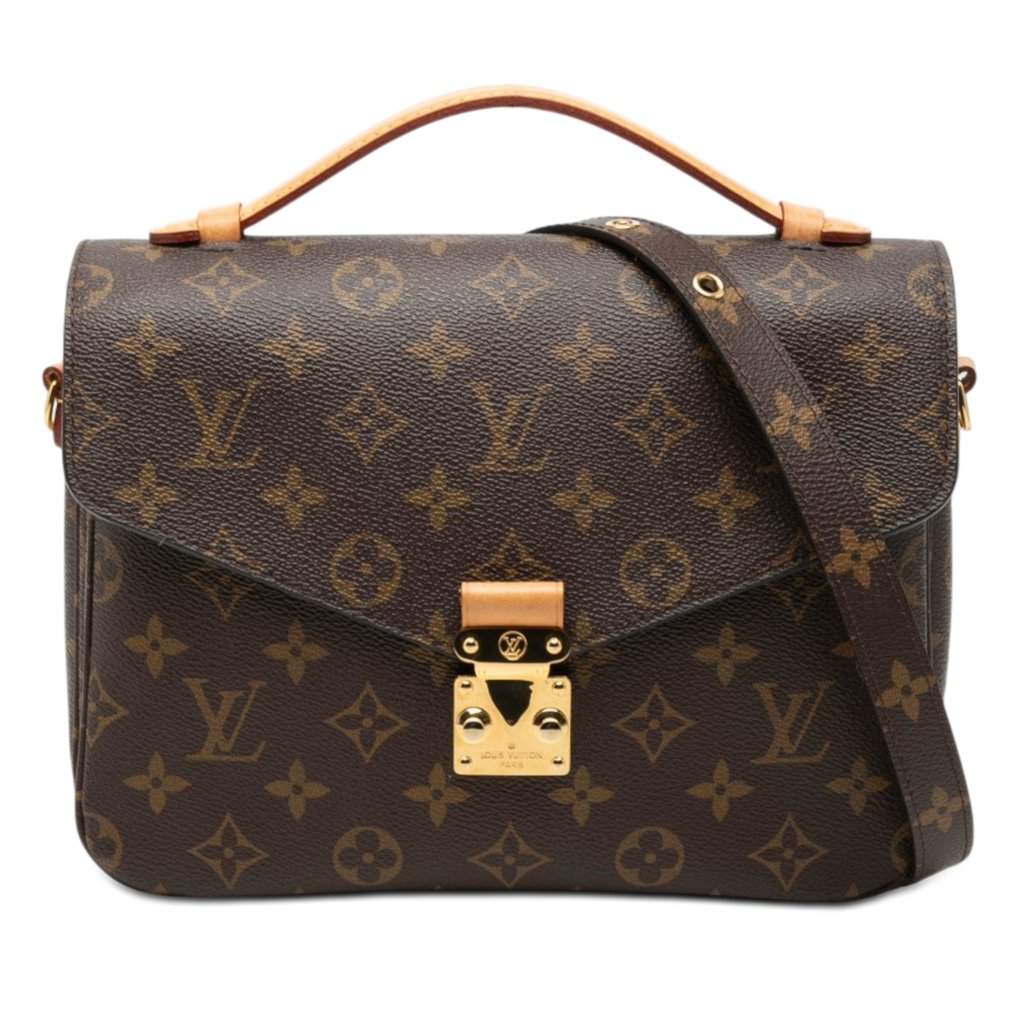 Louis Vuitton Monogram Pochette Metis Brown Very good condition - Front View