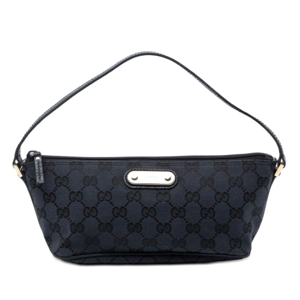 Gucci GG Canvas Boat Blue Very good condition - Front View