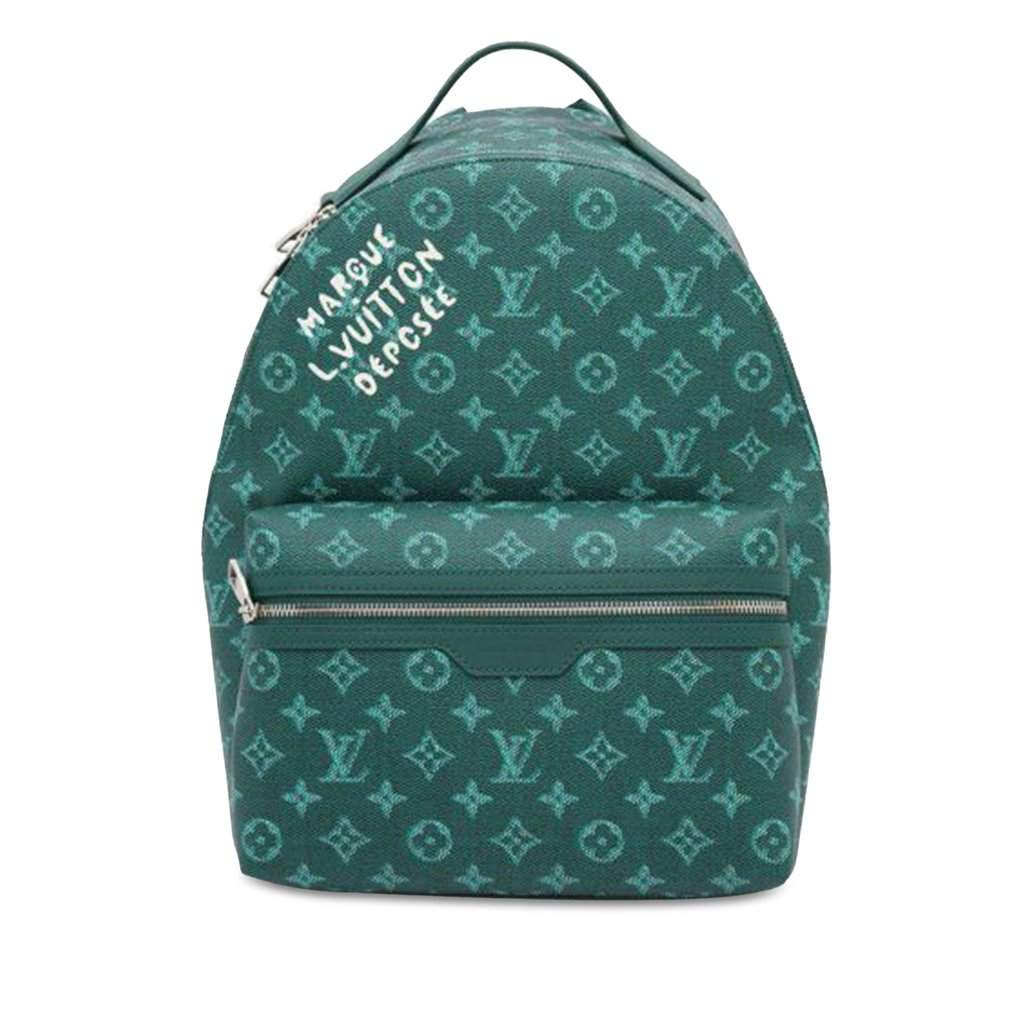Louis Vuitton Monogram Heritage Discovery Backpack PM Green Canvas Very good - Front View