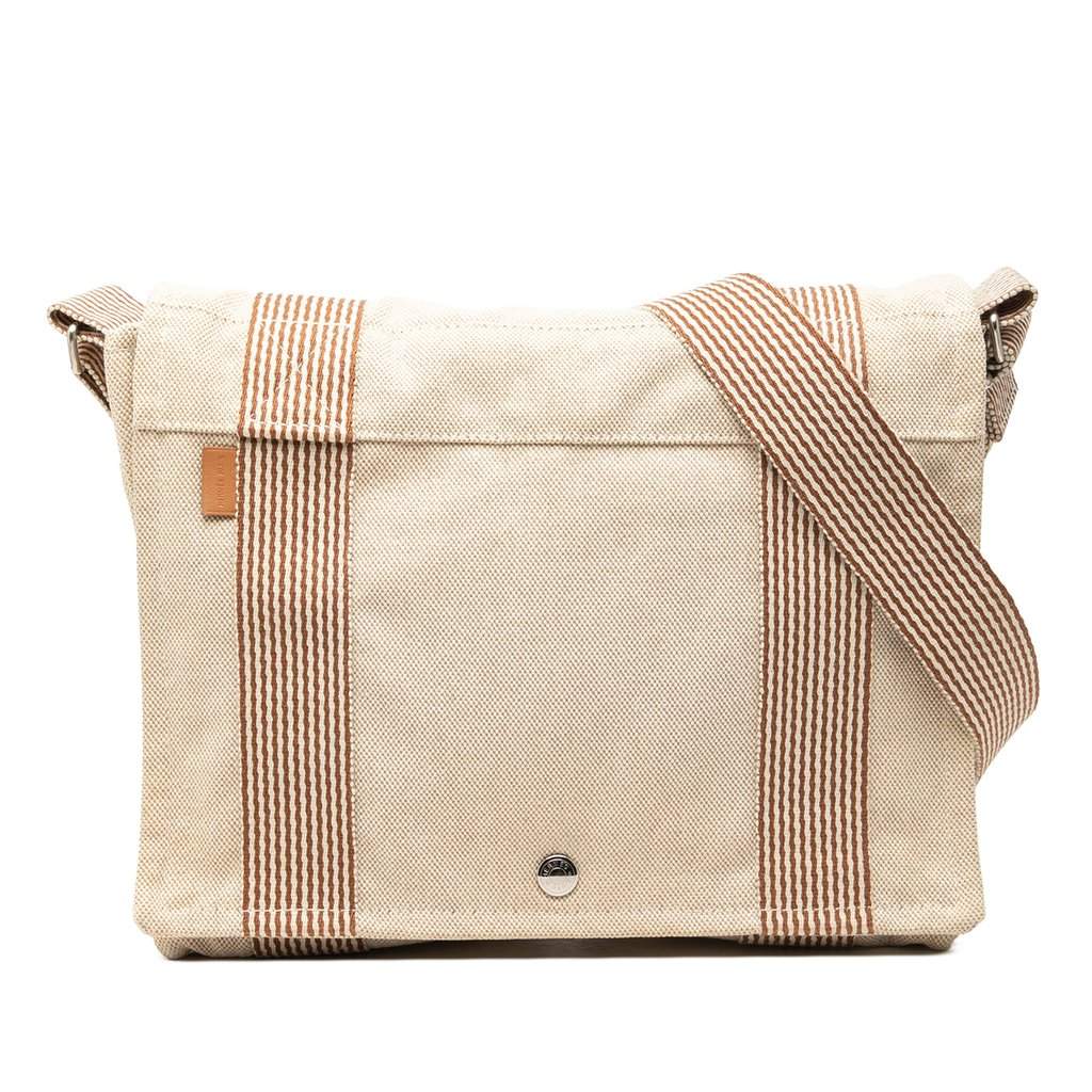 Hermès Canvas Fourre Tout Besace MM Beige Very good condition - Front View
