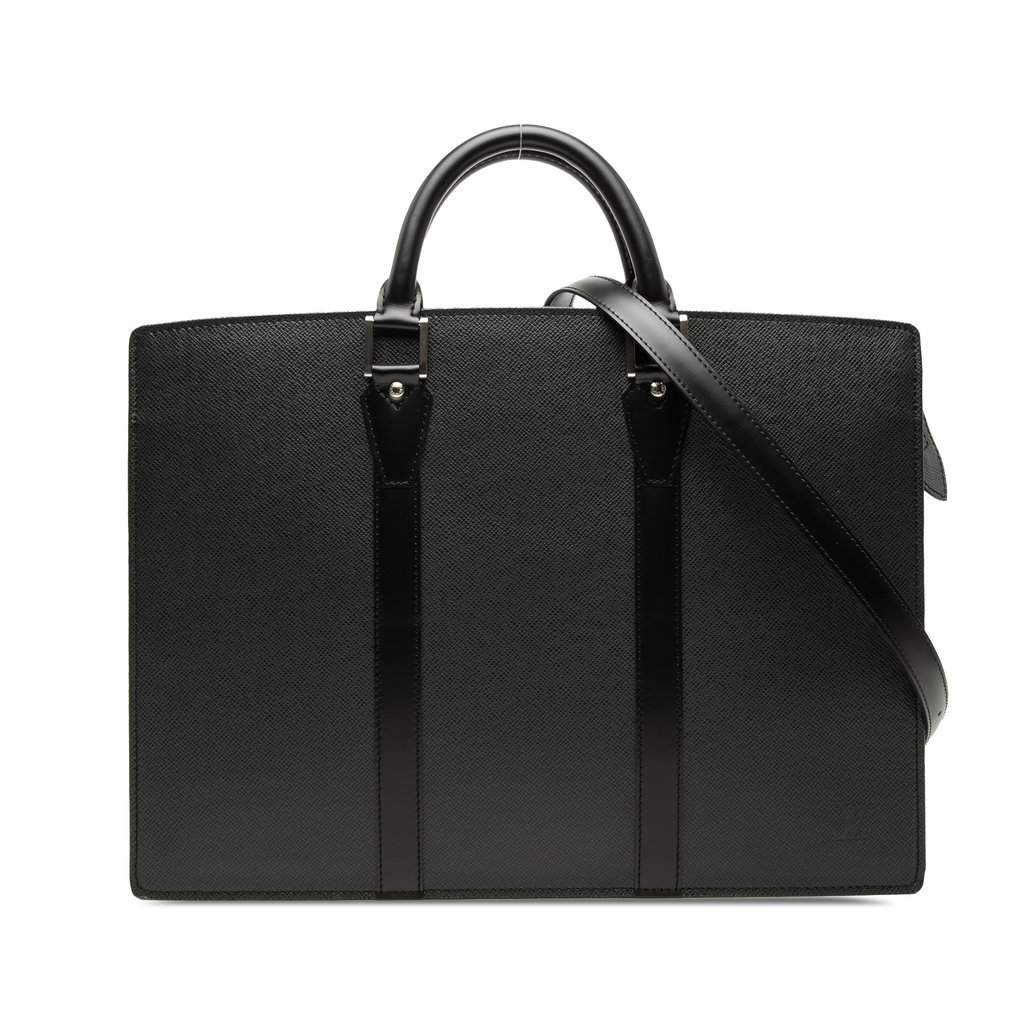 Louis Vuitton Taiga Lozan Black Leather Very good condition - Front View
