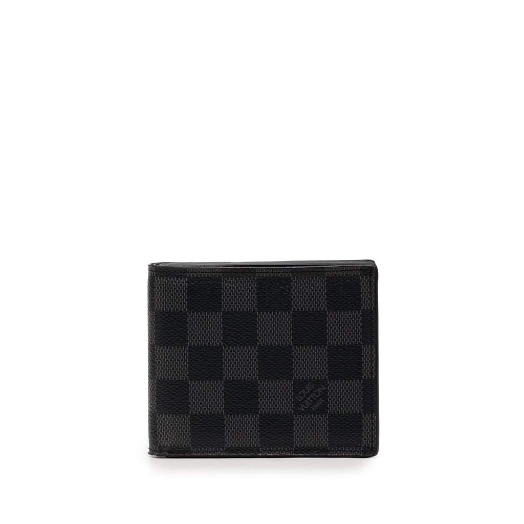 Louis Vuitton Damier Graphite Amerigo Wallet Black Very good condition - Front View