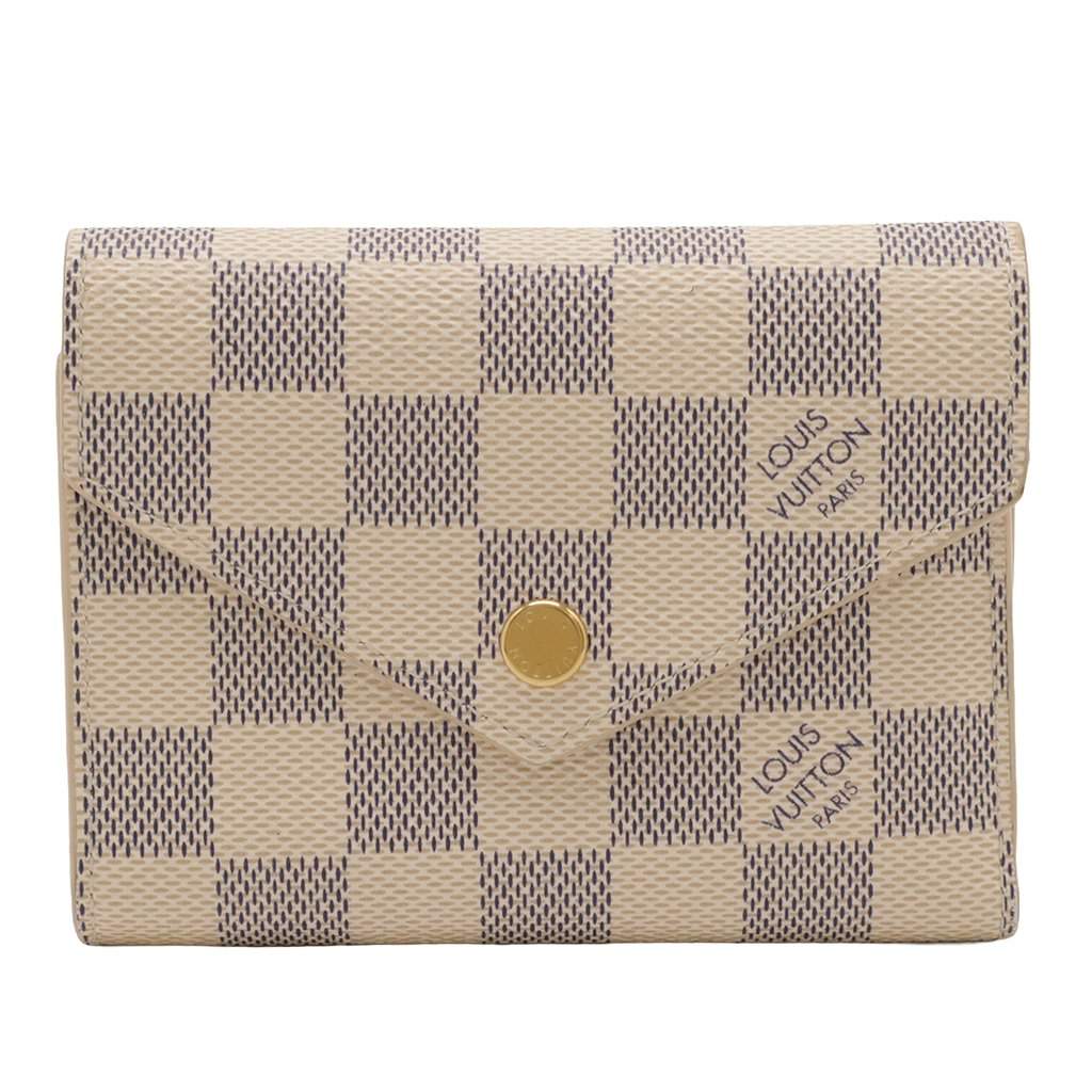 Louis Vuitton Damier Azur Victorine White Very good - Front View