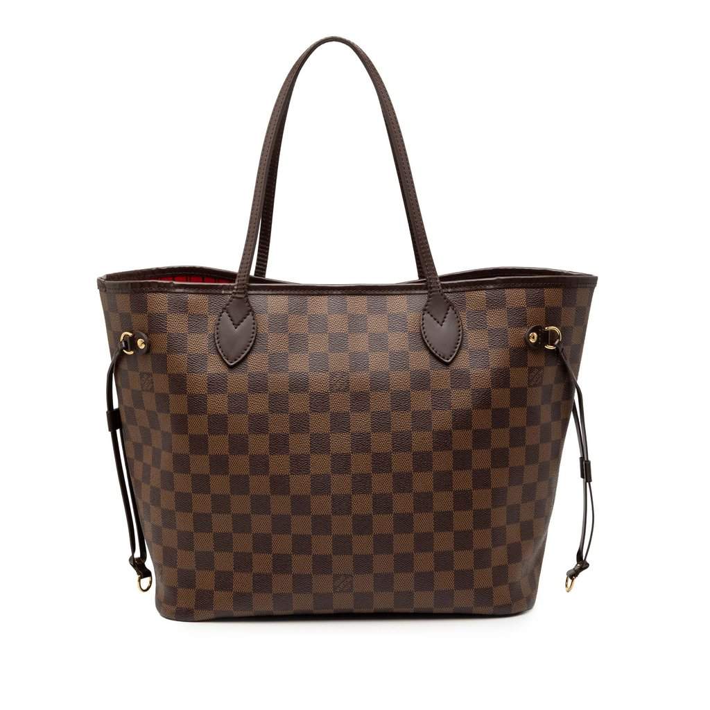 Louis Vuitton Damier Ebene Neverfull MM Brown Very good - Front View