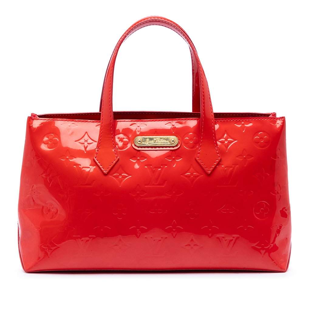 Louis Vuitton Monogram Vernis Wilshire PM Red Leather Very good condition - Front View
