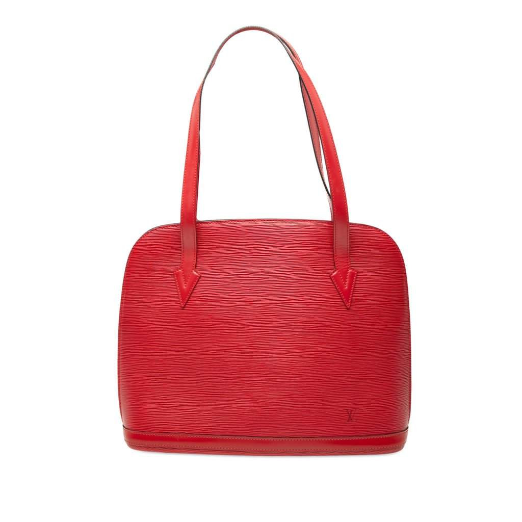 Louis Vuitton Epi Lussac Red Leather Very good - Front View