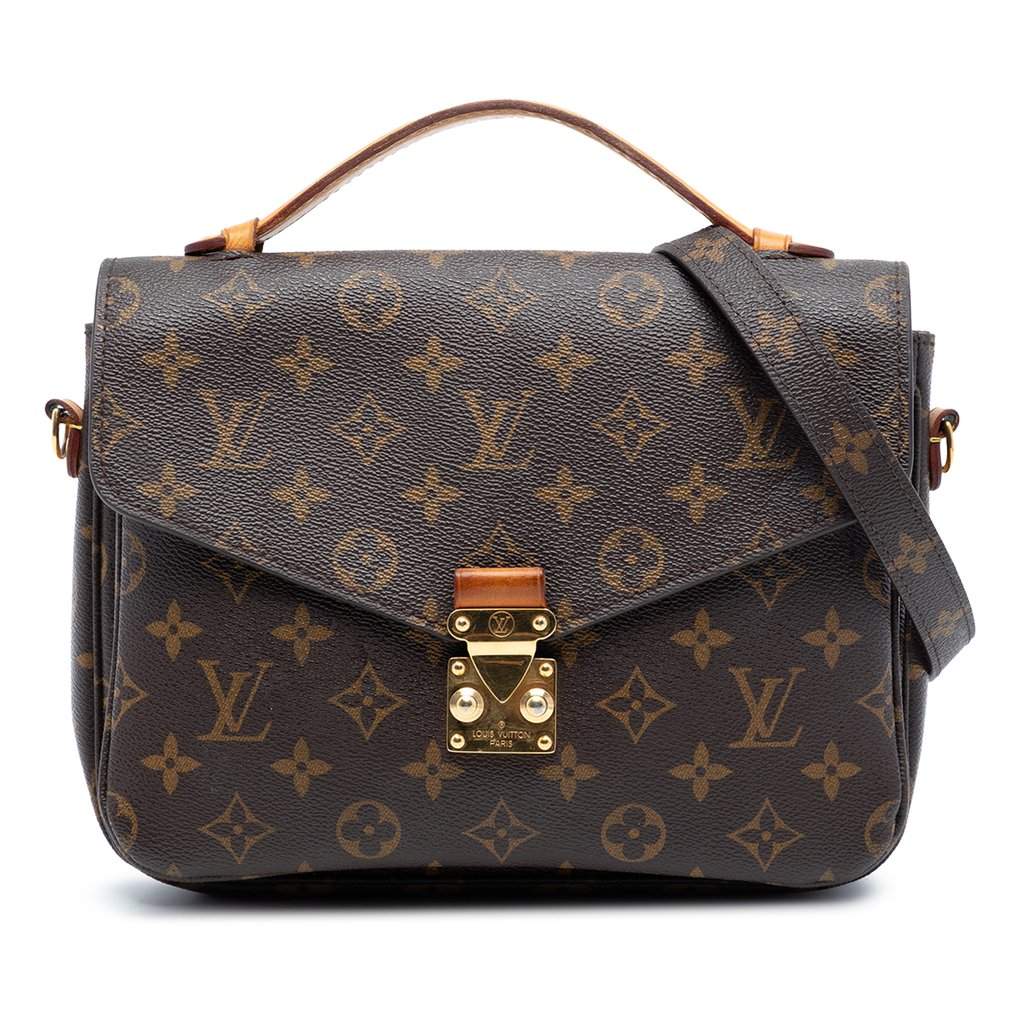 Louis Vuitton Monogram Pochette Metis Brown Very good - Front View