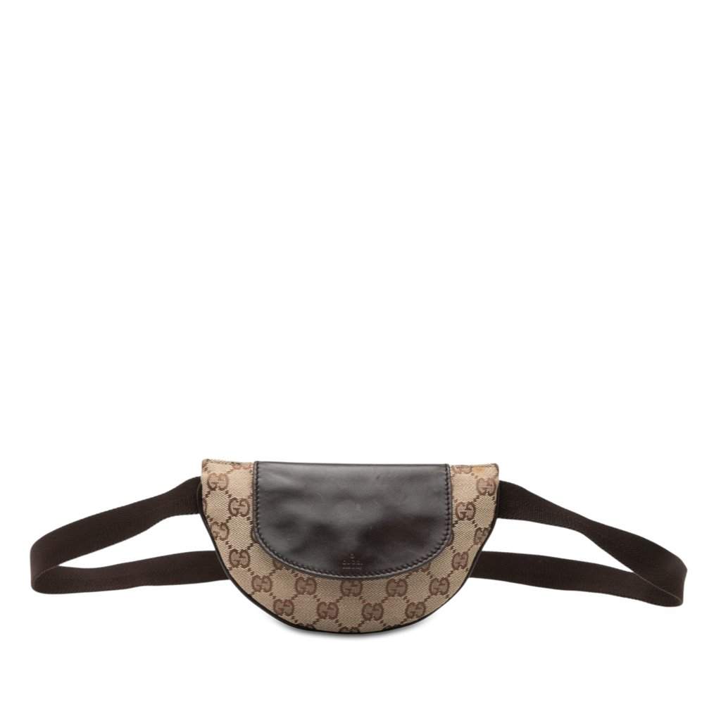 Gucci GG Canvas Belt Bag Beige Very good - Front View