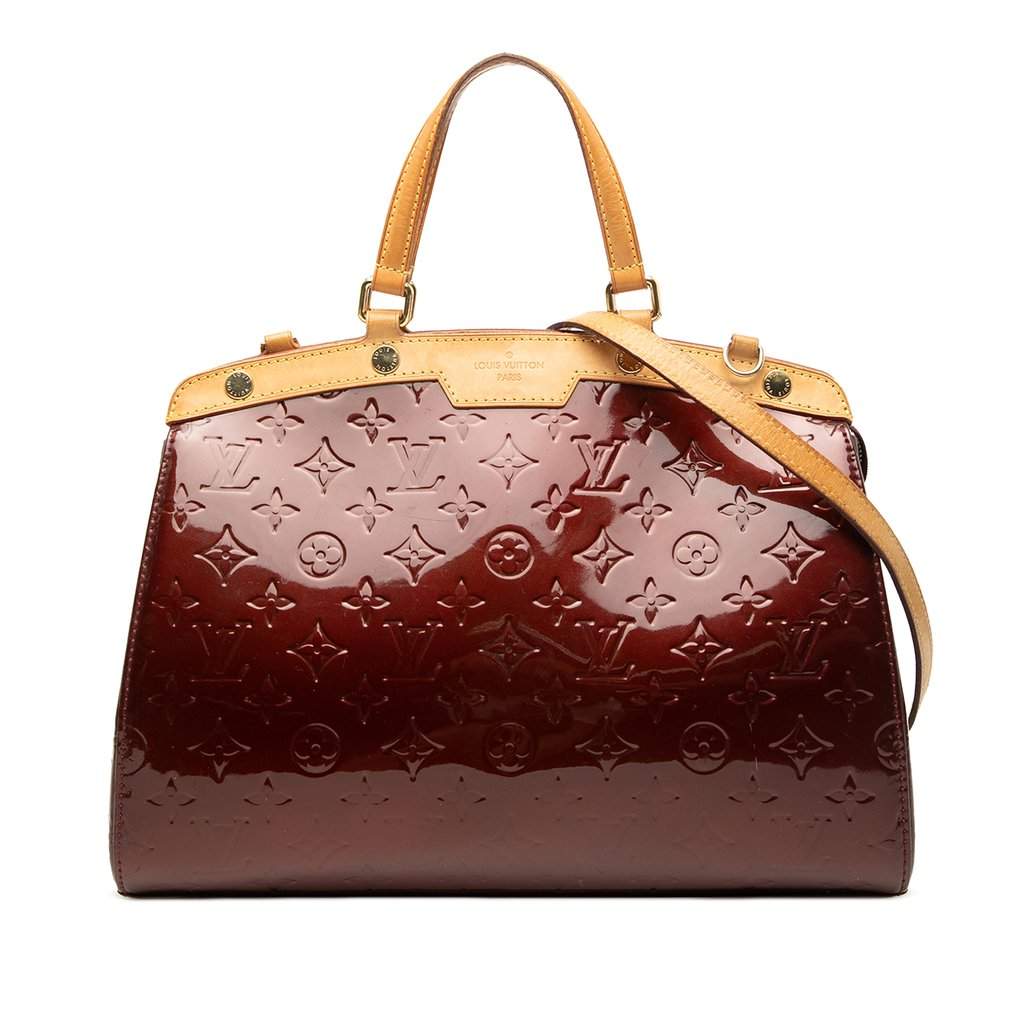 Louis Vuitton Monogram Vernis Brea MM Red Leather Very good condition - Front View
