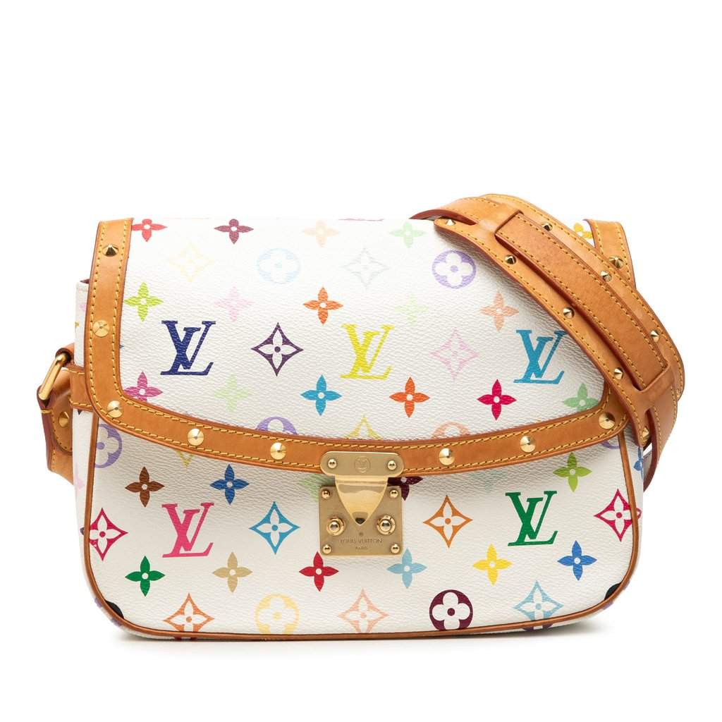 Louis Vuitton Monogram Multicolore Sologne White Very good - Front View