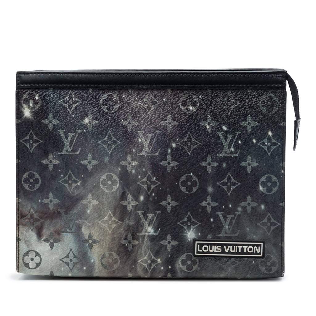 Louis Vuitton Monogram Galaxy Pochette Voyage MM Black Very good - Front View