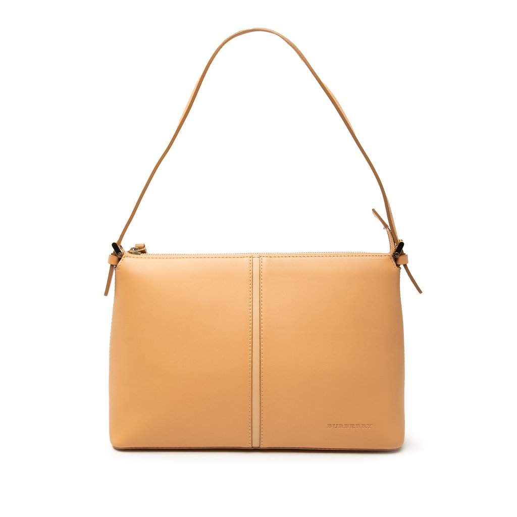 Burberry Leather Shoulder Bag Brown Leather Very good condition - Front View