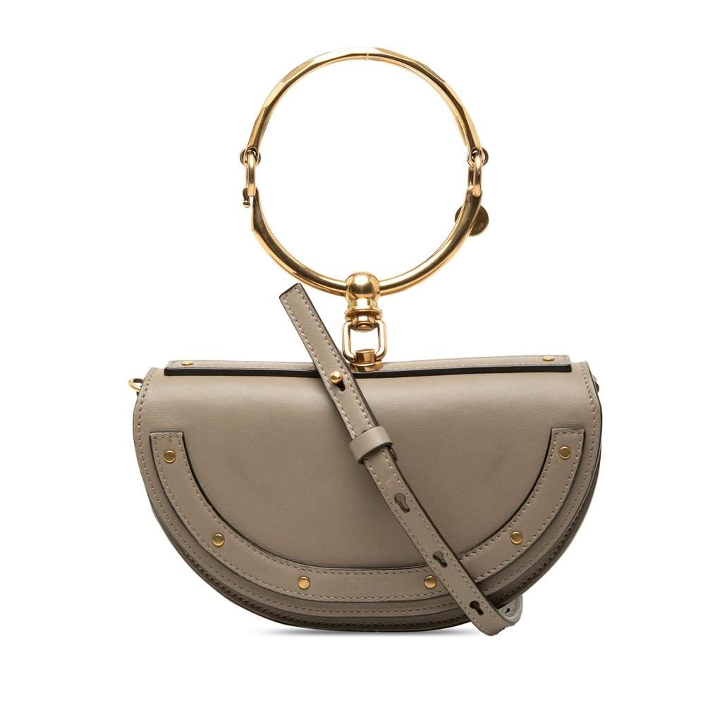 Chloé Mini Calfskin Nile Bracelet Satchel MultiColor Leather Very good condition - Front View