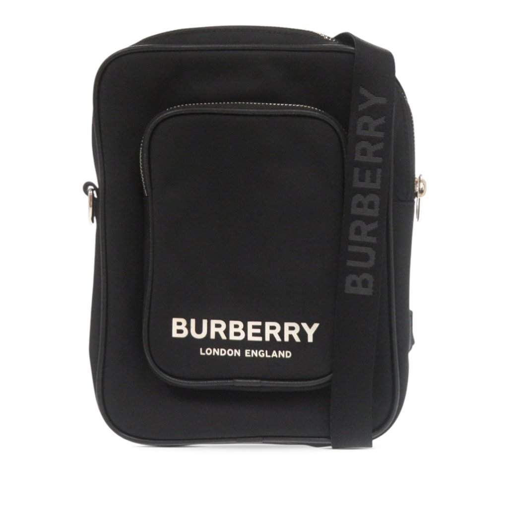 Burberry Nylon Logo Kieran Crossbody Black Very good condition - Front View