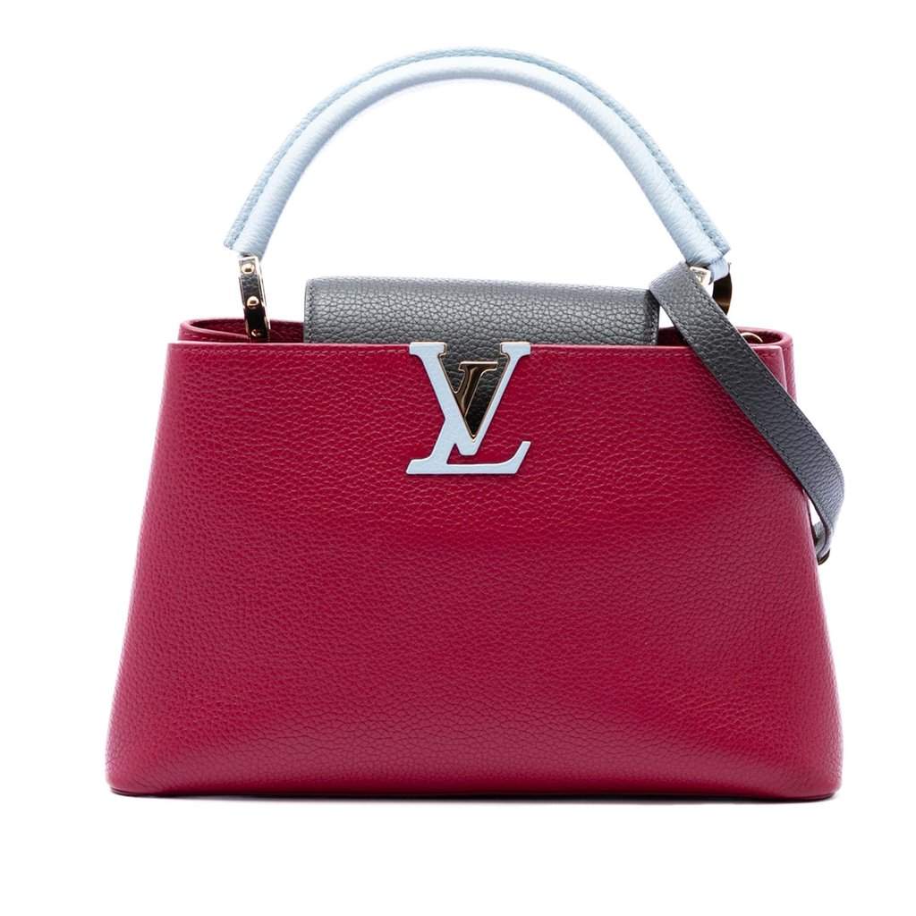 Louis Vuitton Tricolor Taurillon Capucines PM Red Leather Very good condition - Front View