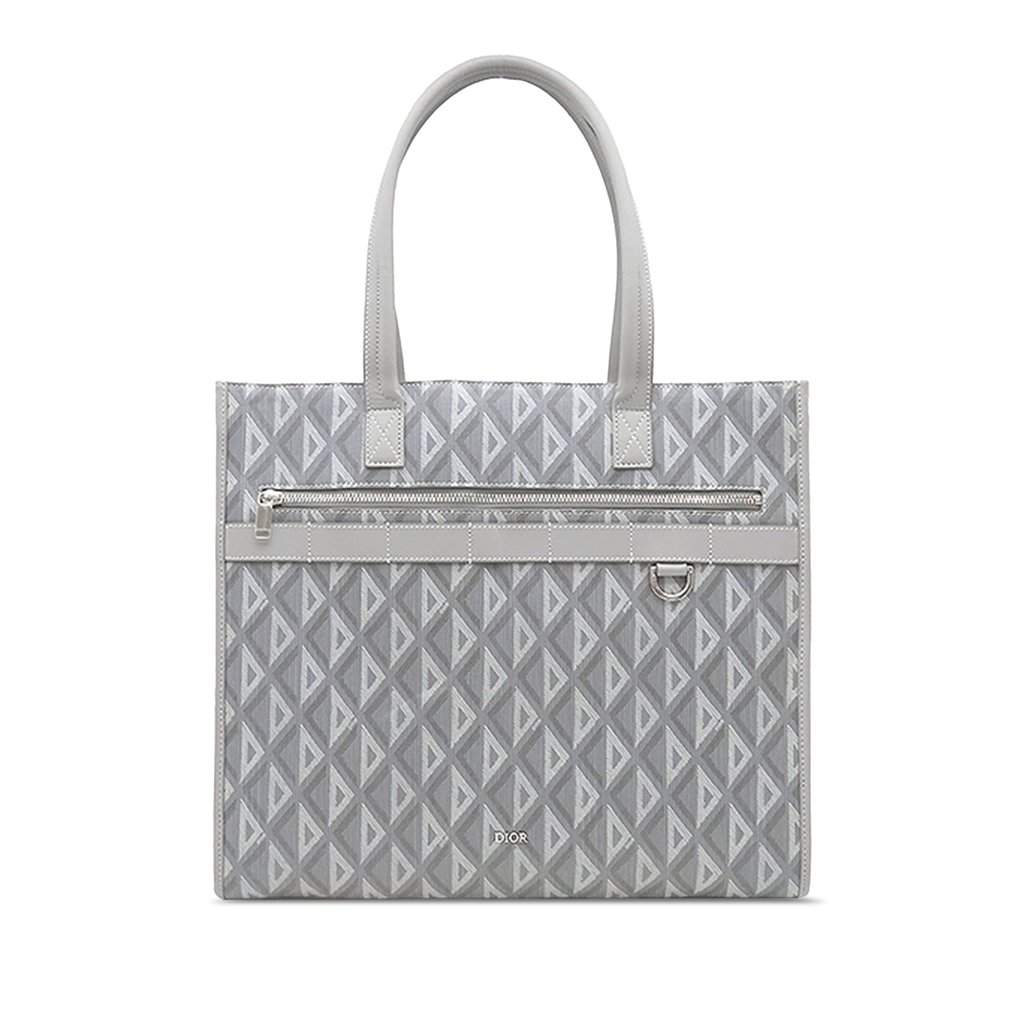Dior Large CD Diamond Coated Canvas Safari Tote MultiColor Very good condition - Front View