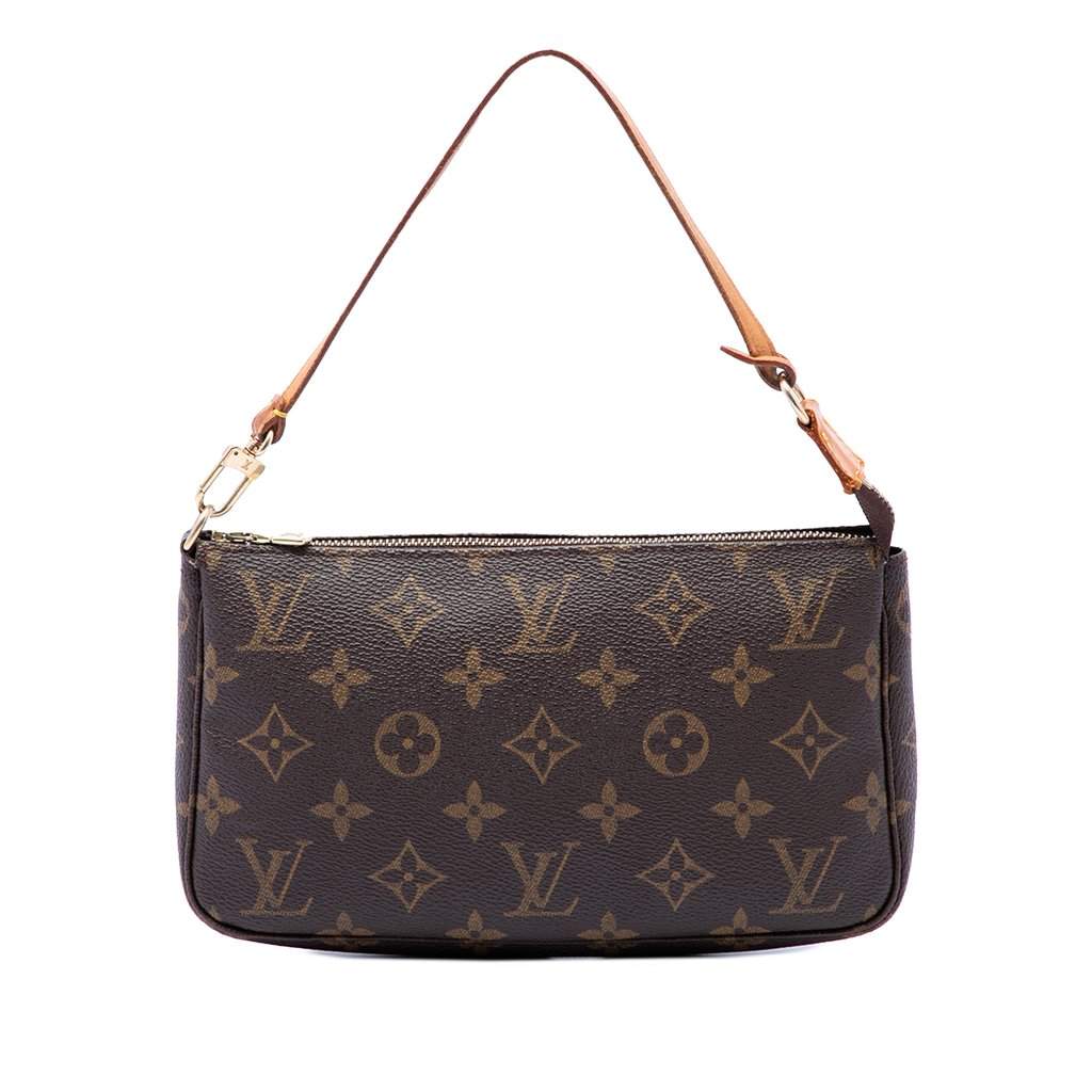 Louis Vuitton Monogram Pochette Accessoires Brown Very good - Front View