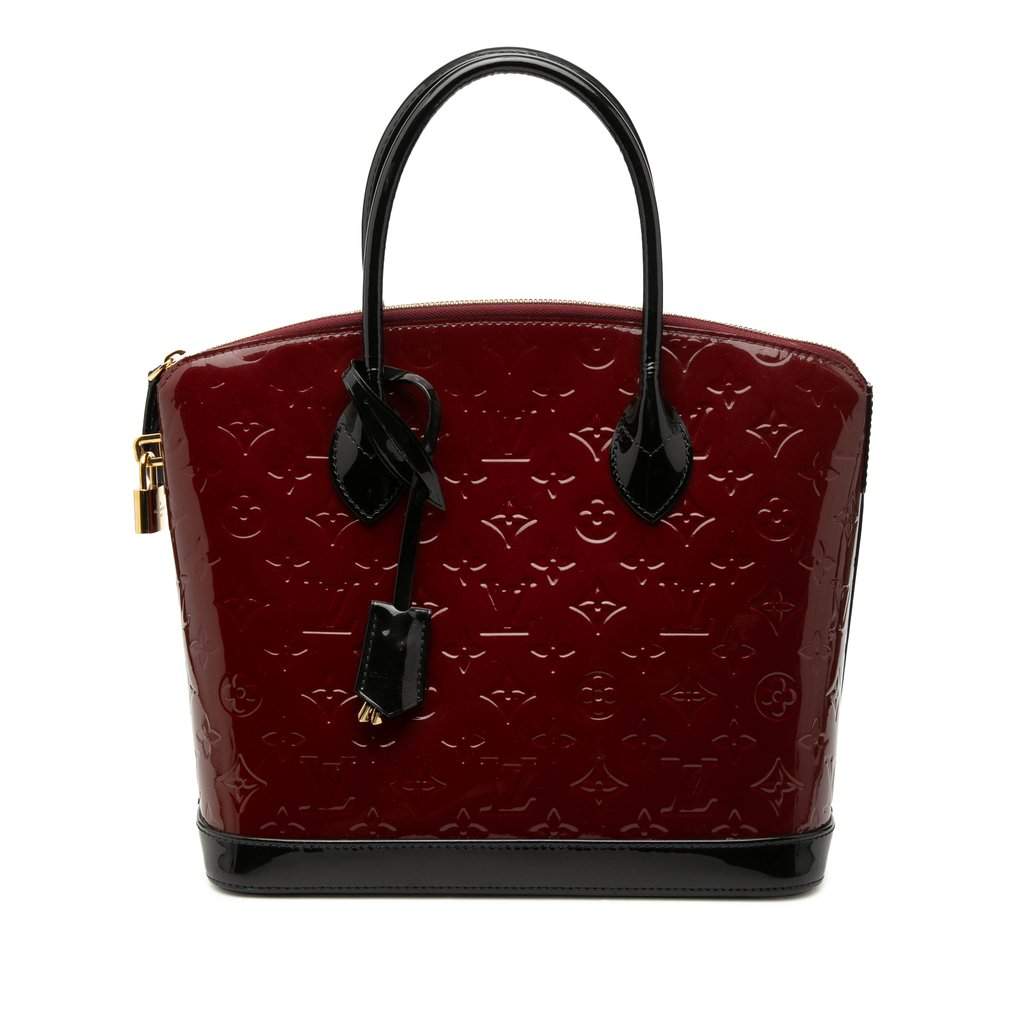 Louis Vuitton Monogram Vernis Lockit PM Red Leather Very good condition - Front View