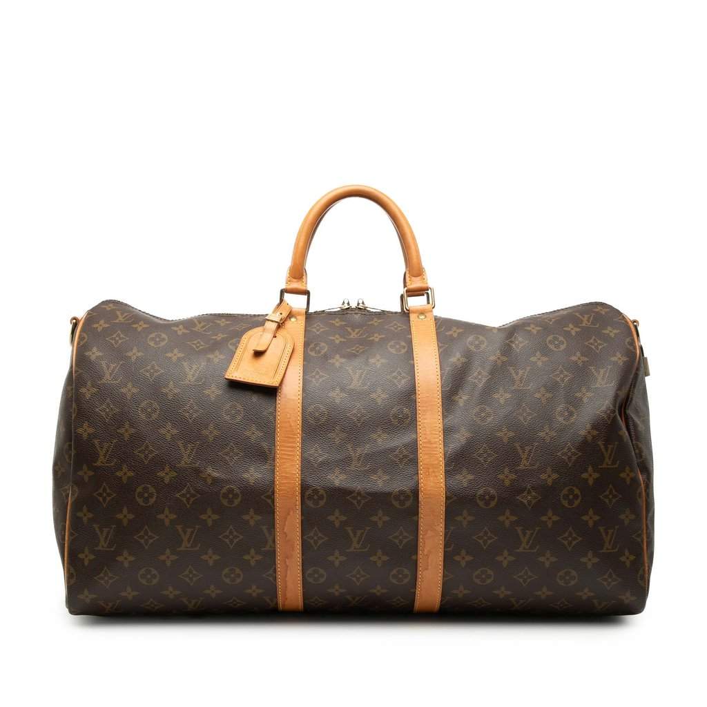 Louis Vuitton Monogram Keepall Bandouliere 55 Brown Very good - Front View