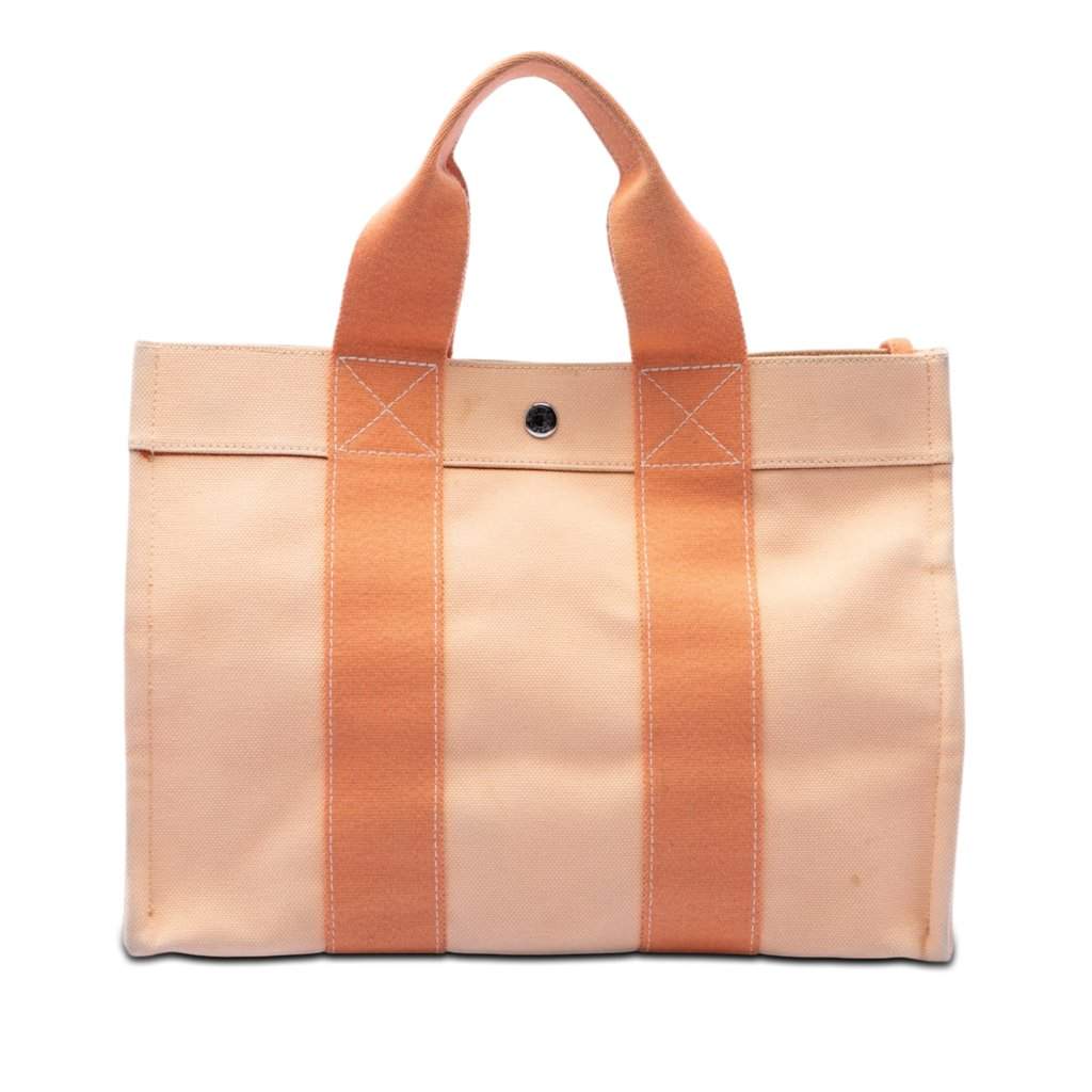 Hermès Toile Bora Bora PM Tote Orange Very good condition - Front View