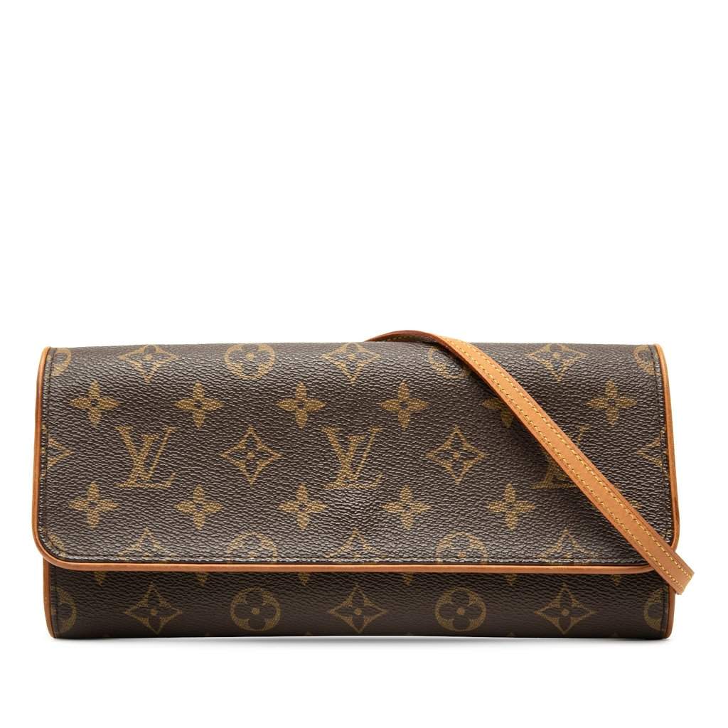 Louis Vuitton Monogram Pochette Twin GM Brown Very good - Front View