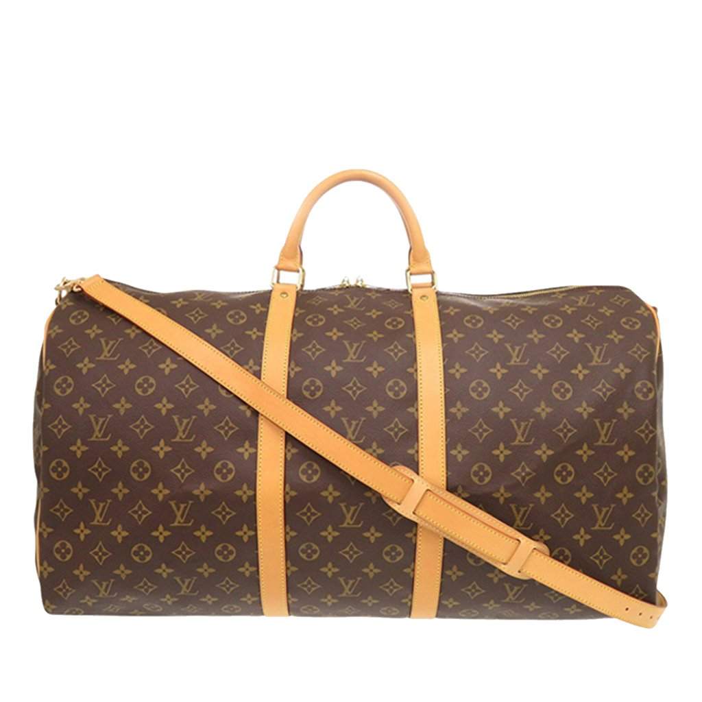 Louis Vuitton Monogram Keepall Bandouliere 60 Brown Very good - Front View