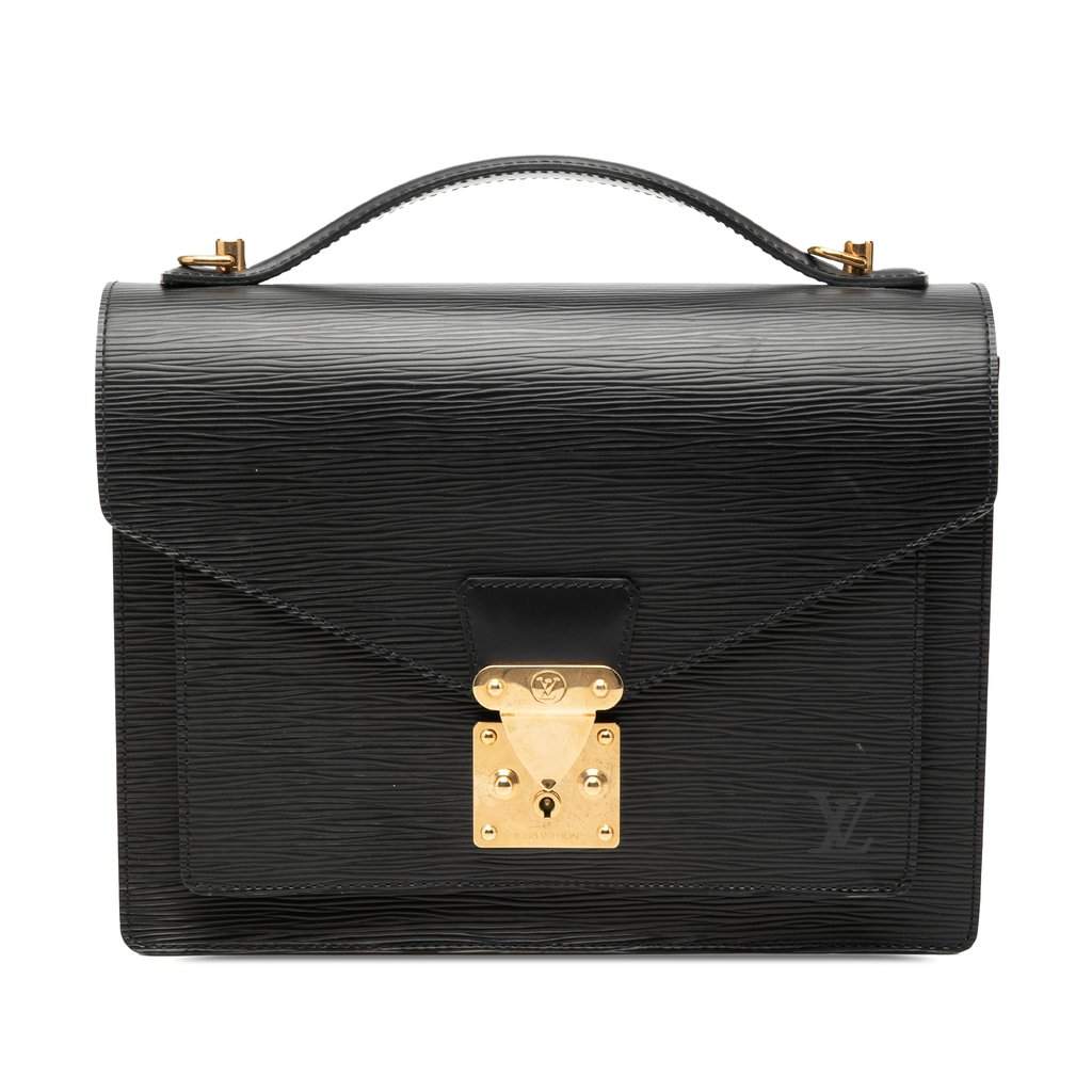 Louis Vuitton Epi Monceau 28 Black Leather Very good - Front View