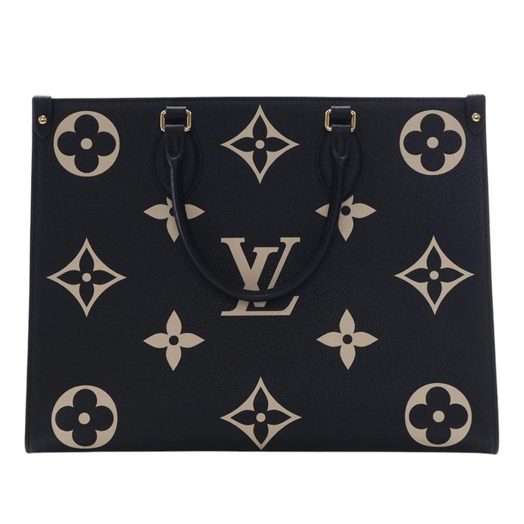 Louis Vuitton Bicolor Monogram Empreinte Giant Onthego MM Black Leather Very good condition - Front View