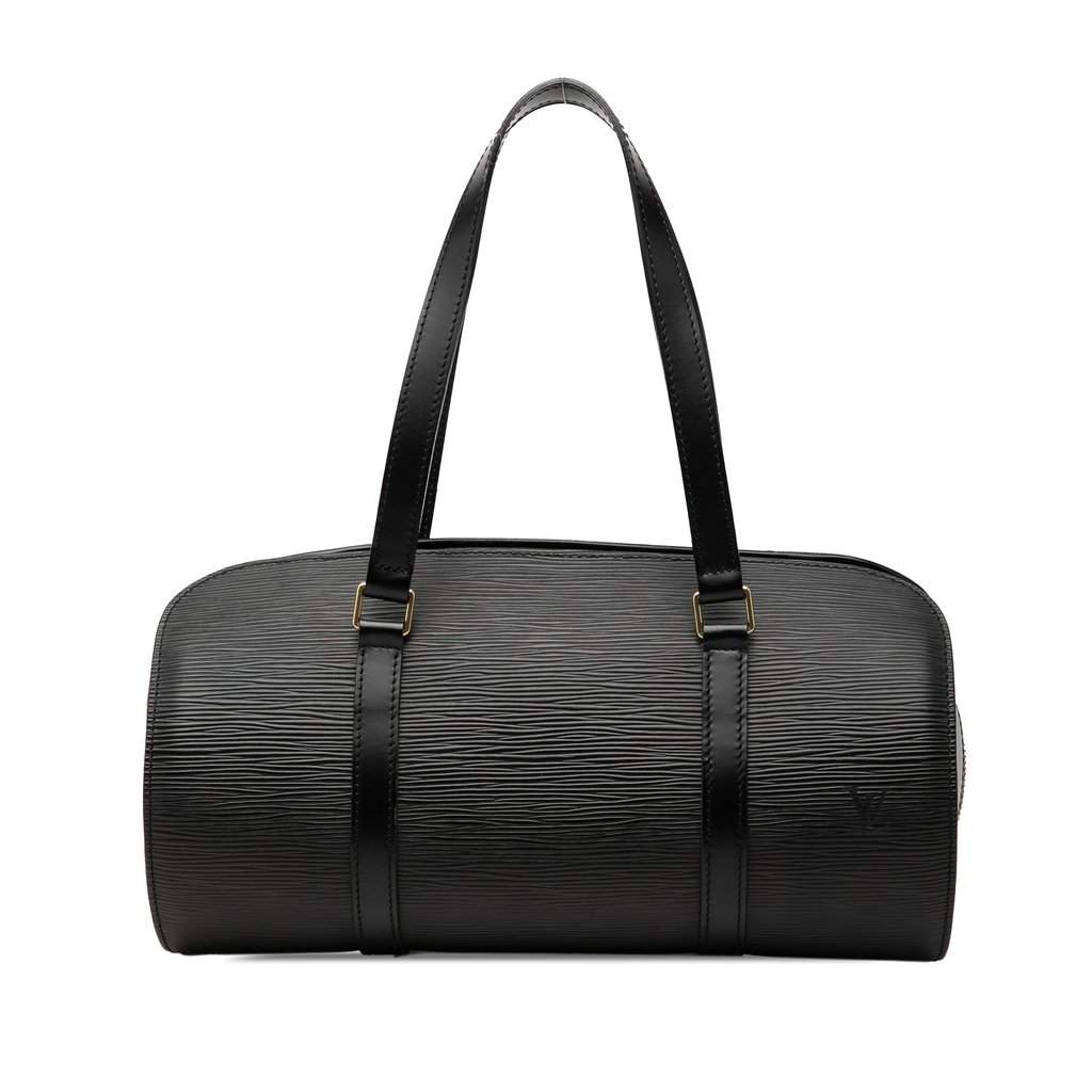 Louis Vuitton Epi Soufflot Black Leather Very good - Front View
