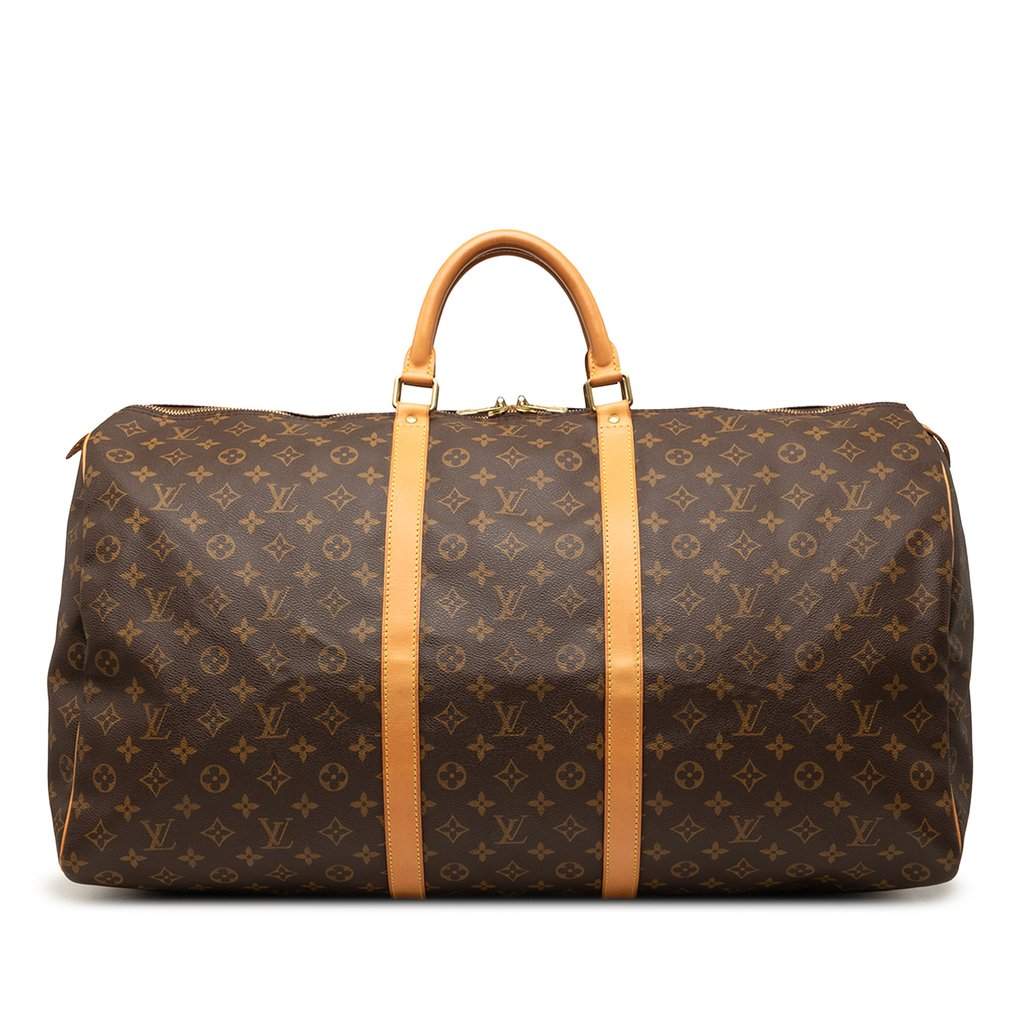 Louis Vuitton Monogram Keepall 60 Brown Very good condition - Front View