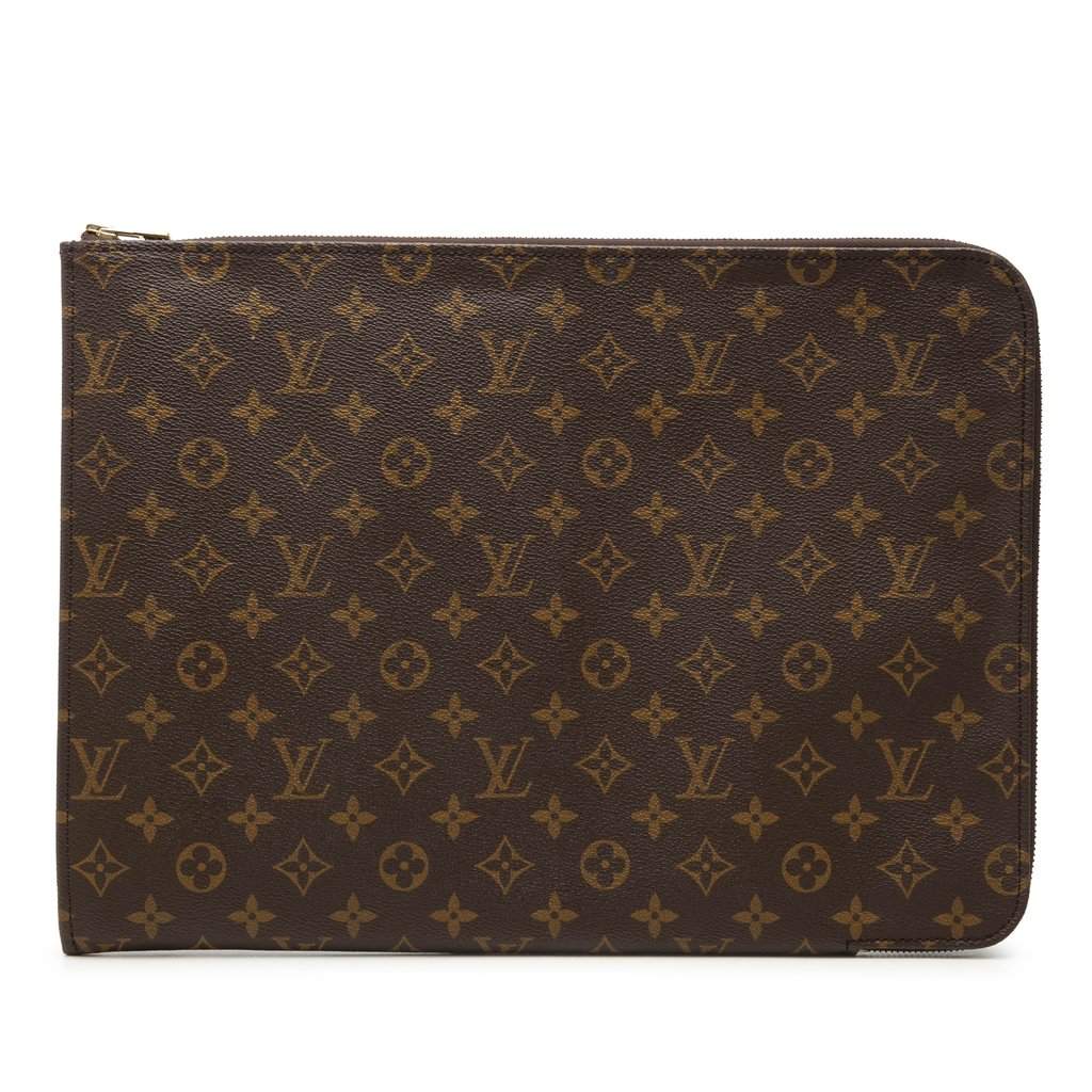Louis Vuitton Monogram Poche Documents Portfolio Brown Very good condition - Front View