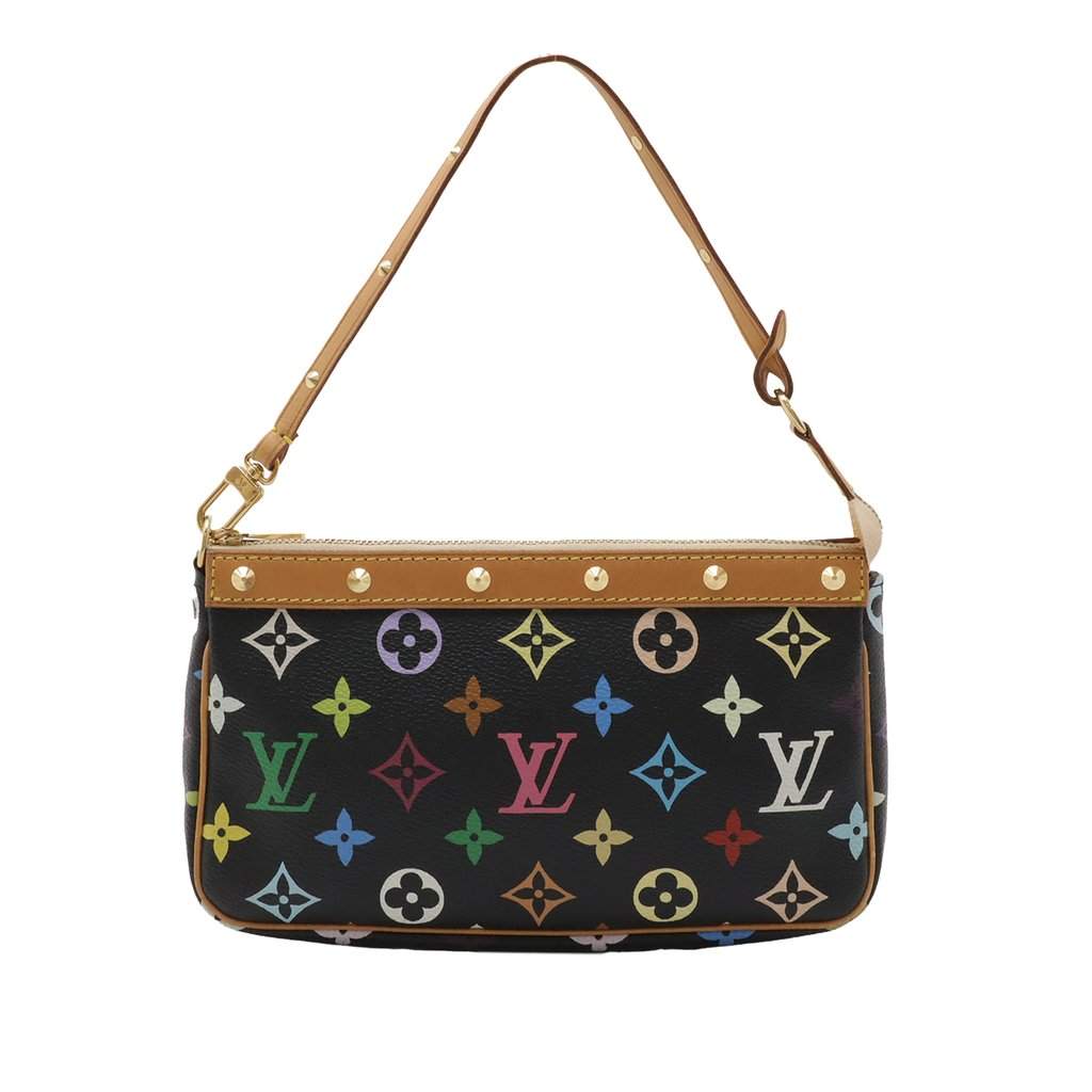 Louis Vuitton Monogram Multicolore Pochette Accessoires Black Very good - Front View