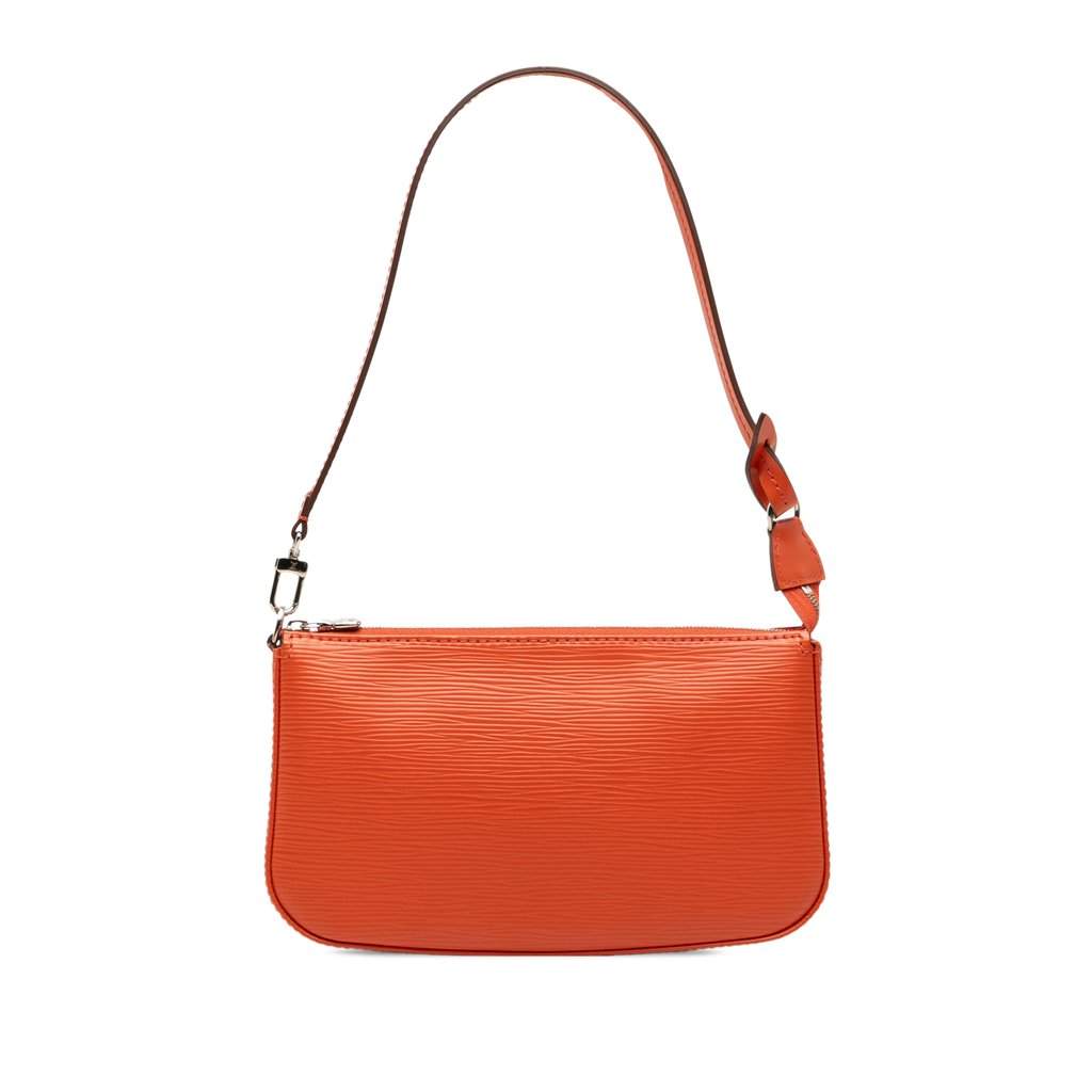 Louis Vuitton Epi Pochette Accessoires Orange Leather Very good condition - Front View