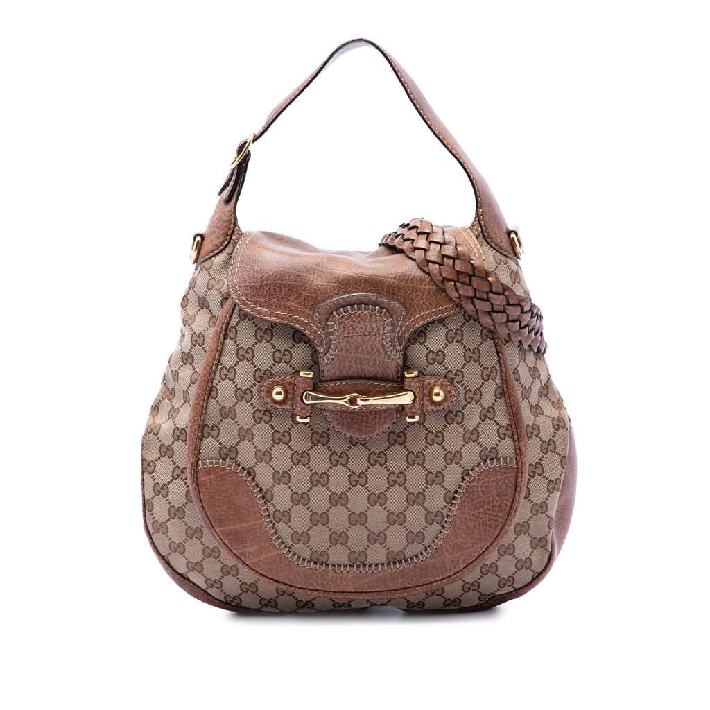 Gucci Large GG Canvas New Pelham Satchel Beige Very good condition - Front View