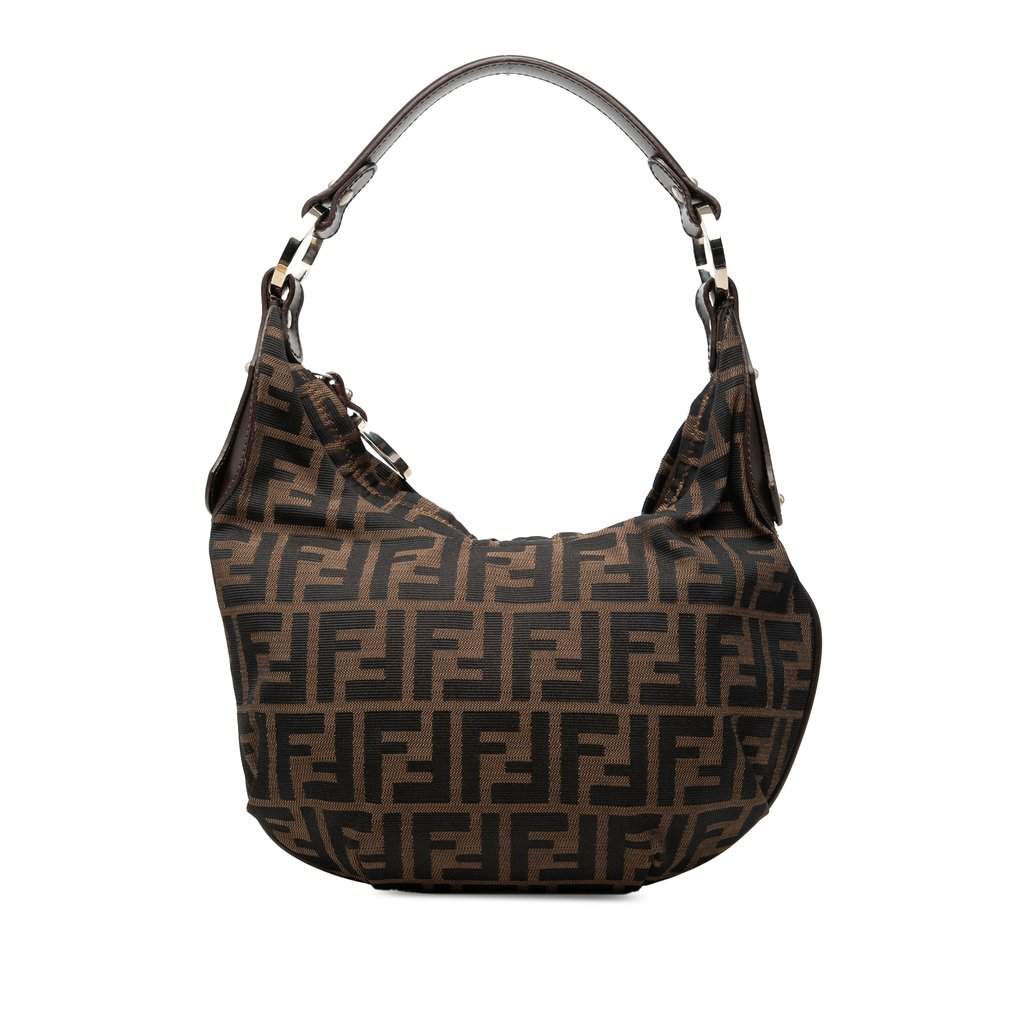 Fendi Zucca Canvas Chef Hobo Brown Very good condition - Front View