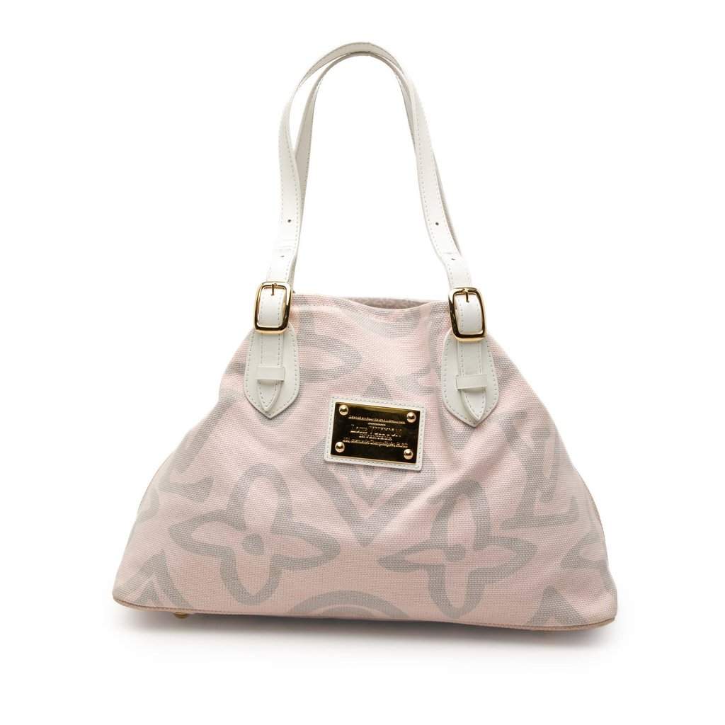 Louis Vuitton Monogram Tahitienne Cabas PM Pink Very good - Front View
