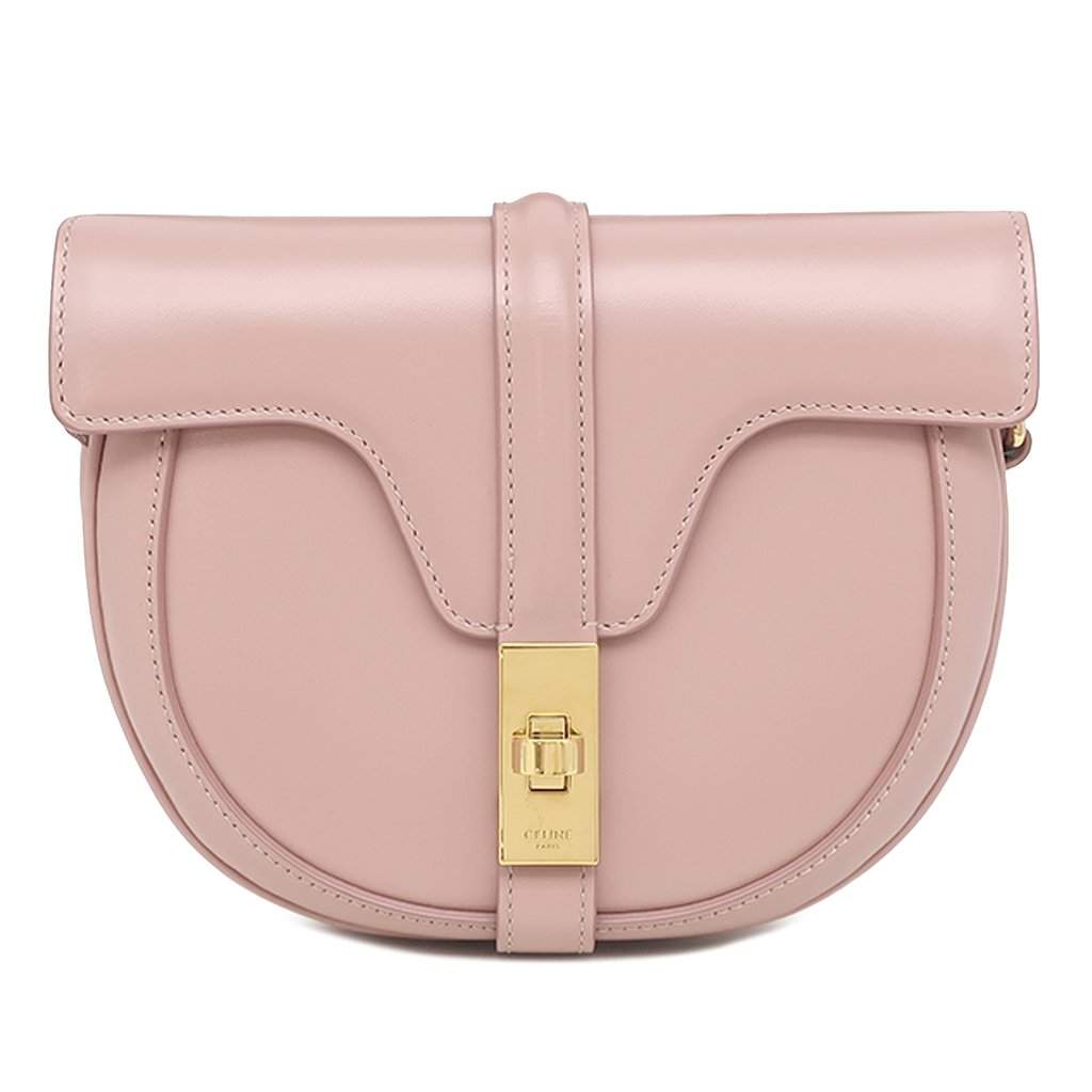 Celine Small Calfskin Besace 16 Crossbody Pink Leather Very good condition - Front View